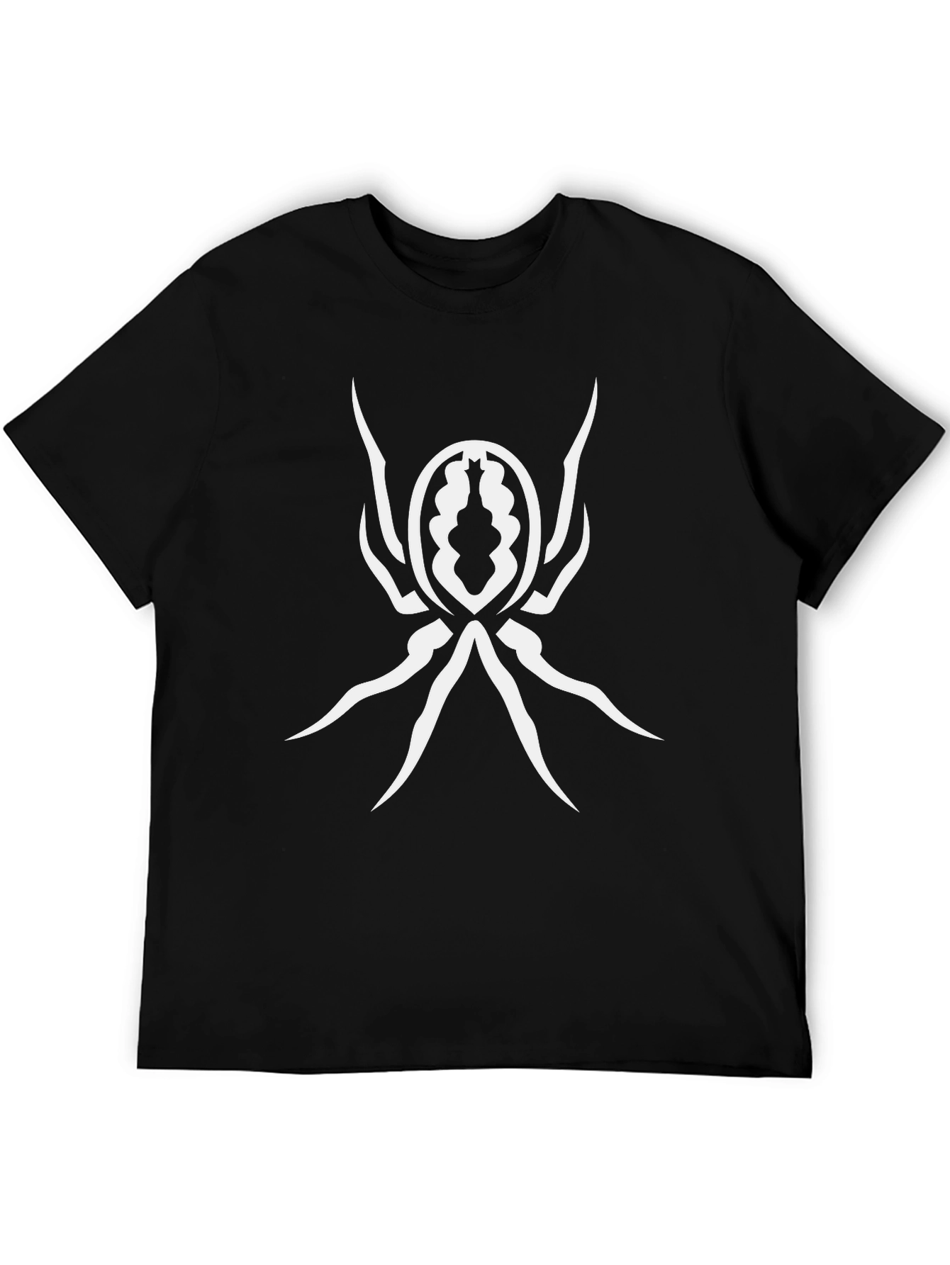 Spider Graphic Print Black T-Shirt