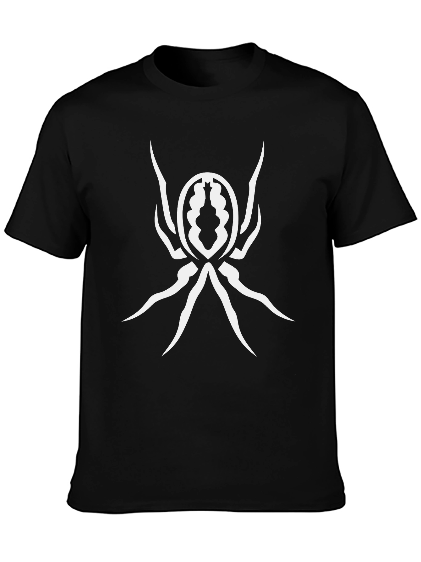 Spider Graphic Print Black T-Shirt
