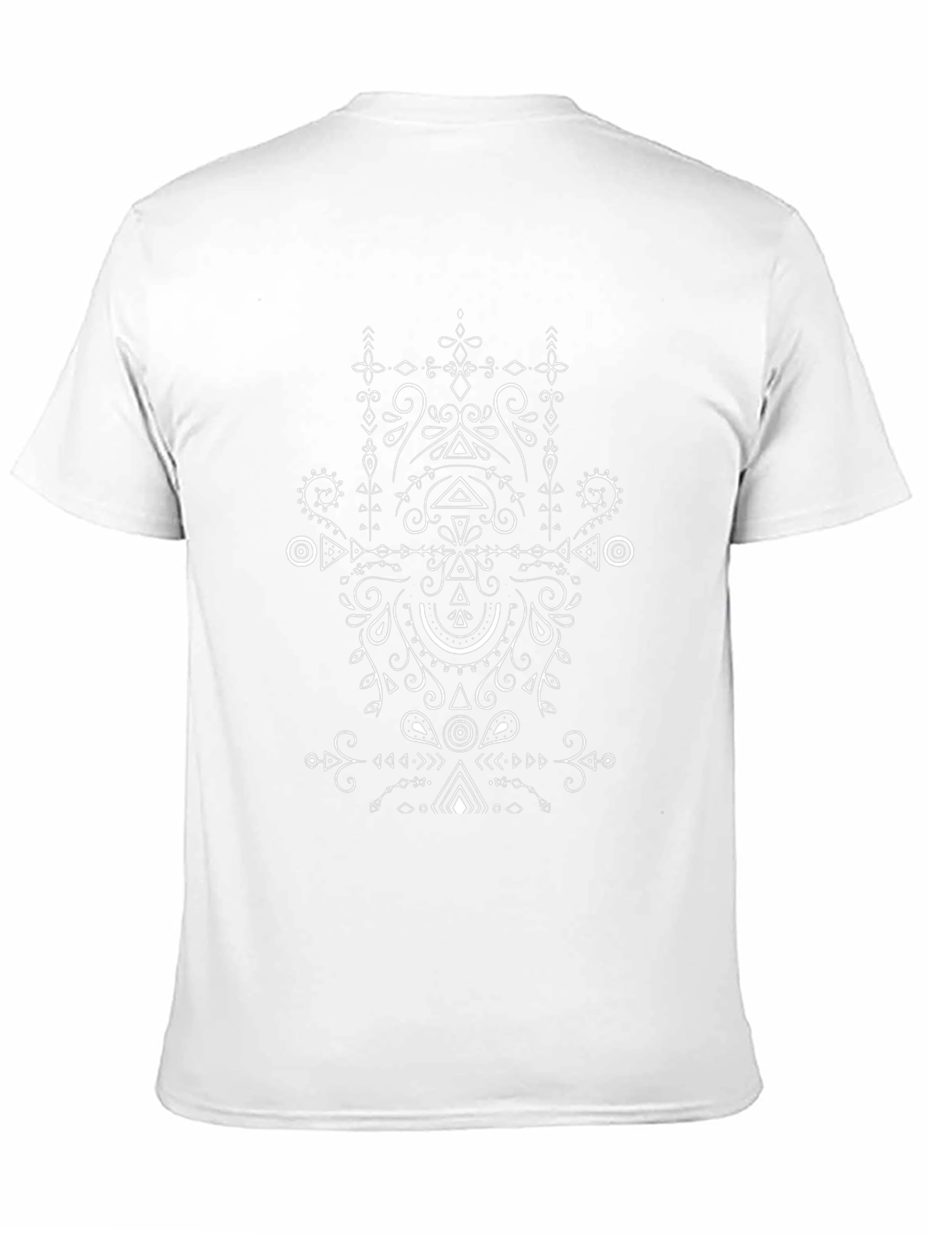 Abstract Geometric T-Shirt - Black