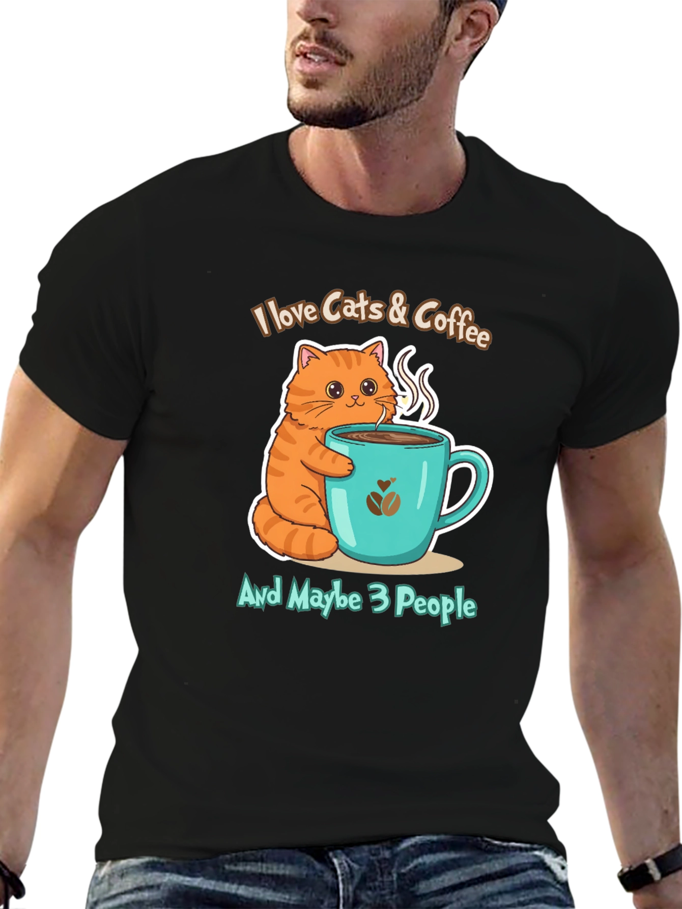 I Love Cats & Coffee T-Shirt