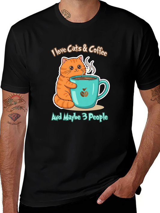 I Love Cats & Coffee T-Shirt