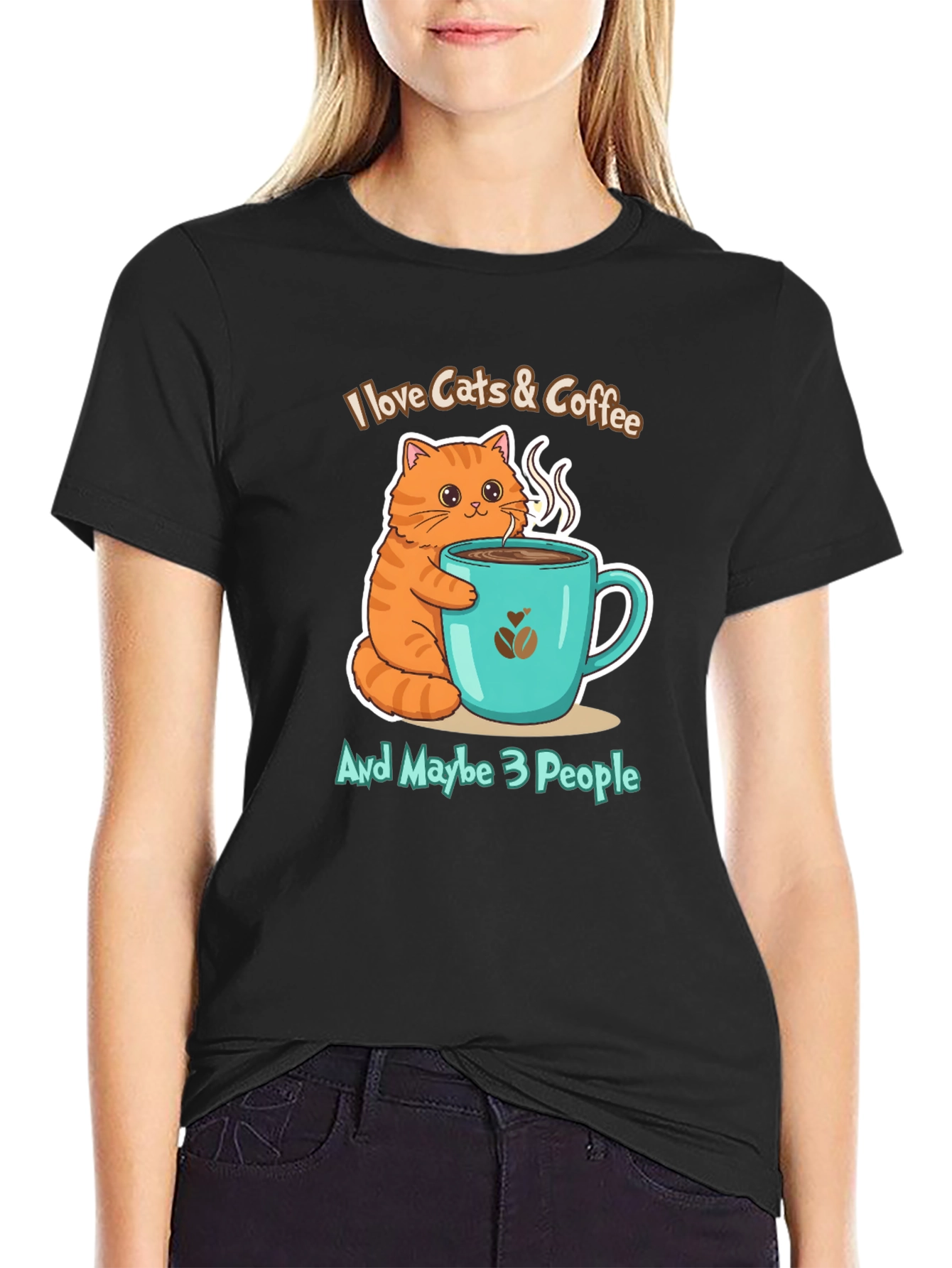 I Love Cats & Coffee T-Shirt