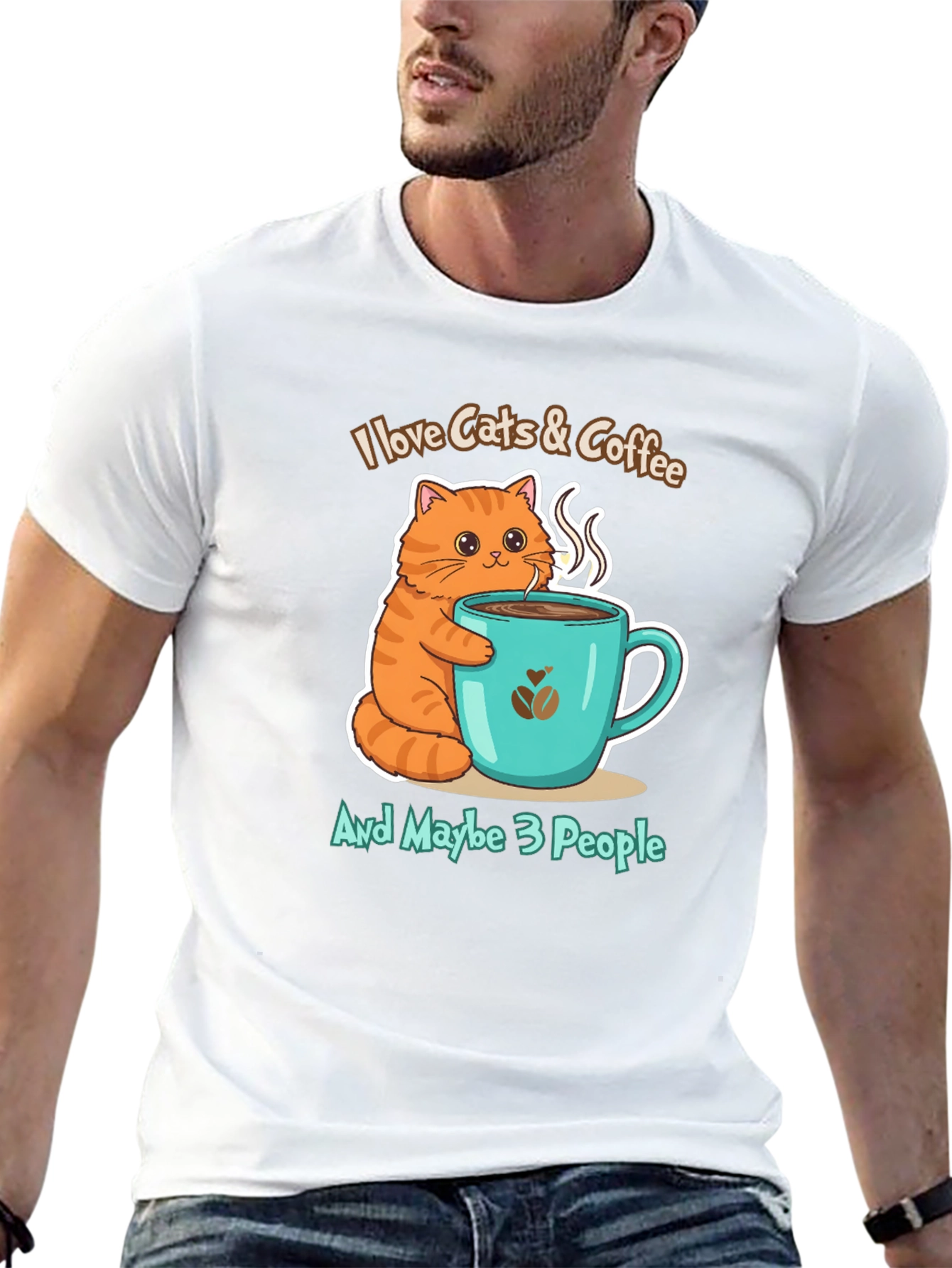I Love Cats & Coffee T-Shirt