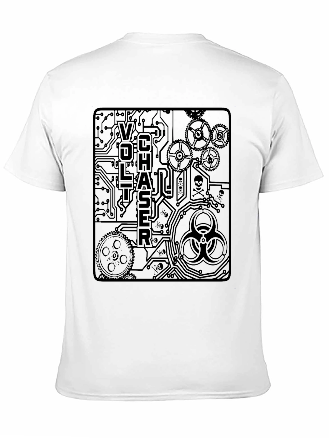 Voltchaser Graphic Print T-Shirt - Steampunk Style