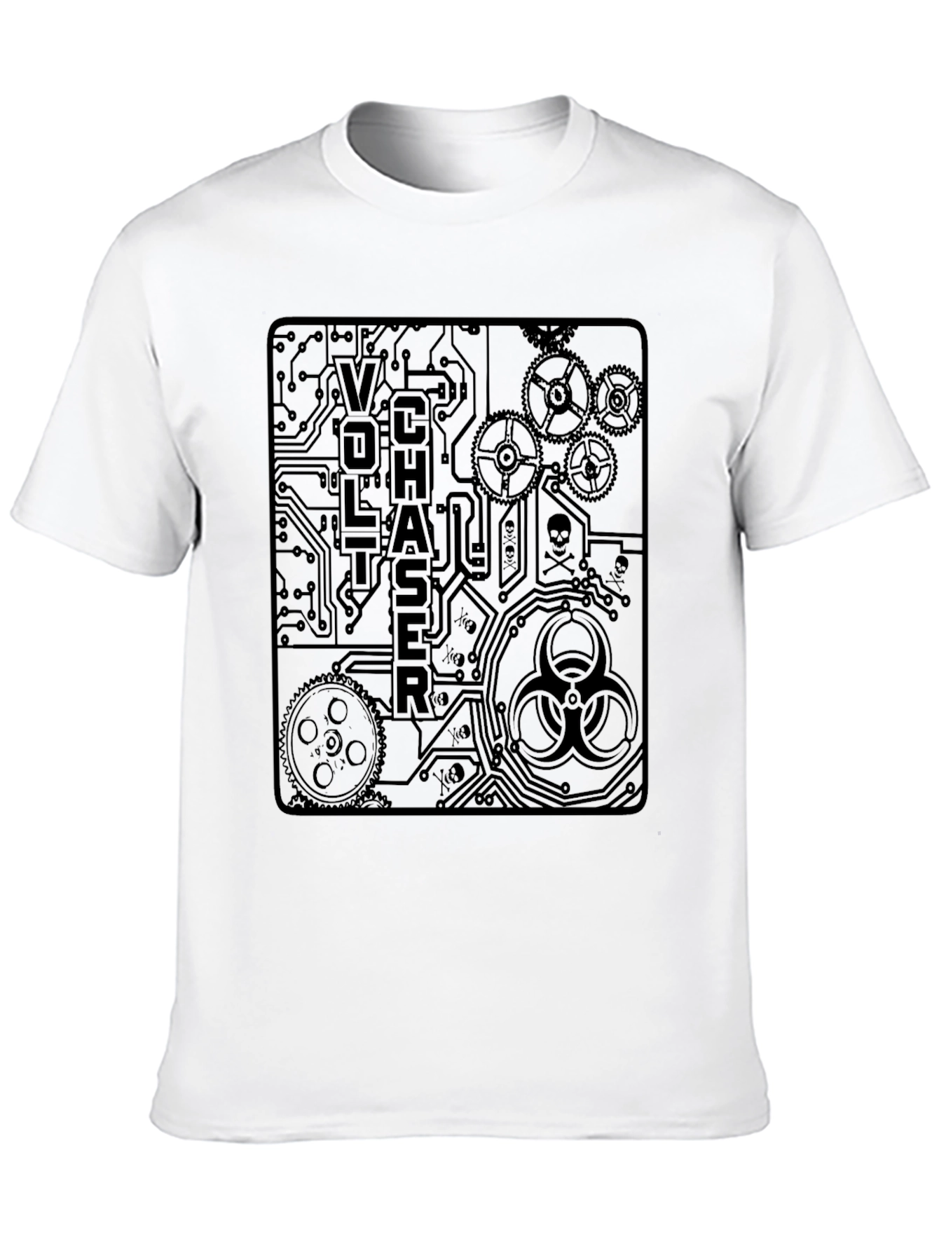 Voltchaser Graphic Print T-Shirt - Steampunk Style
