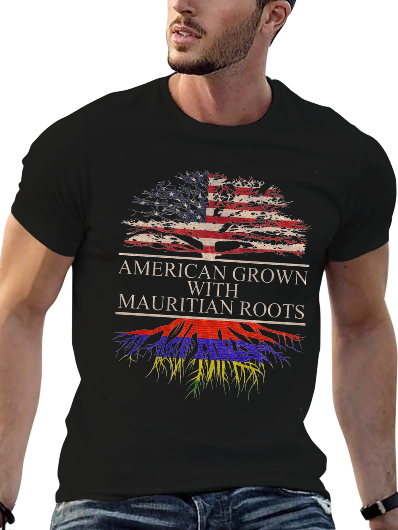 American Grown Mauritian Roots T-Shirt