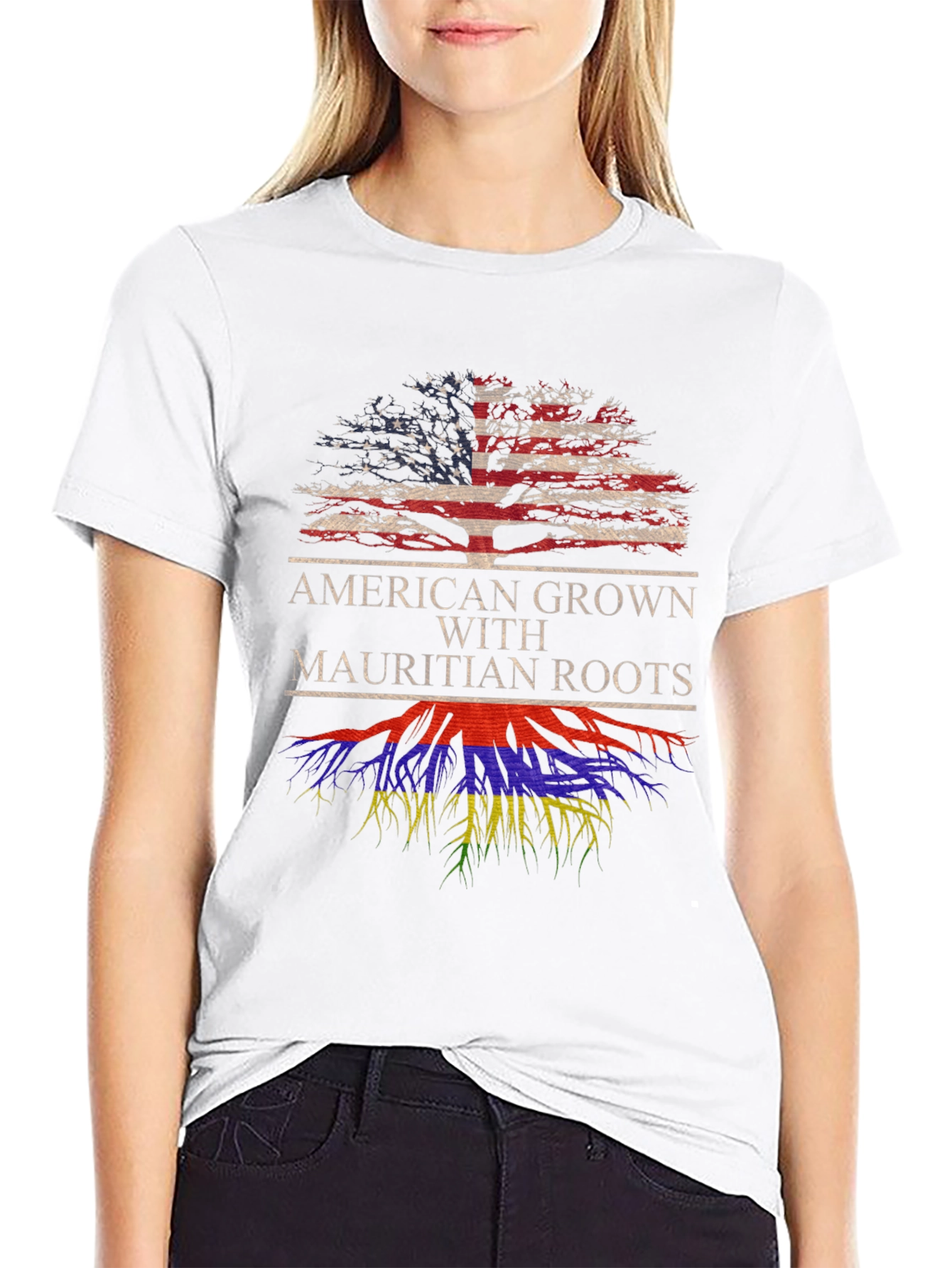 American Grown Mauritian Roots T-Shirt