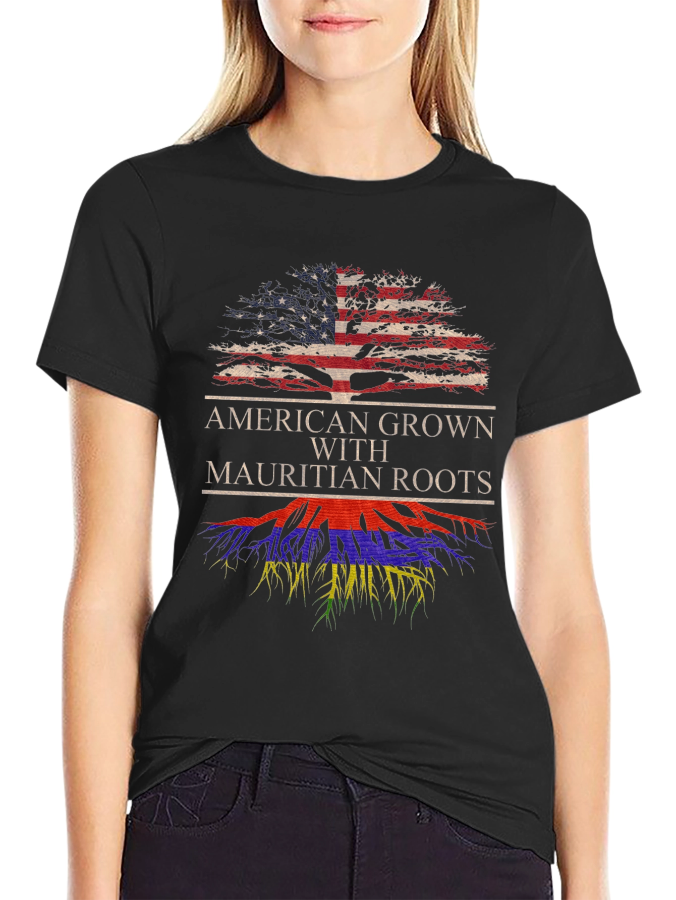 American Grown Mauritian Roots T-Shirt