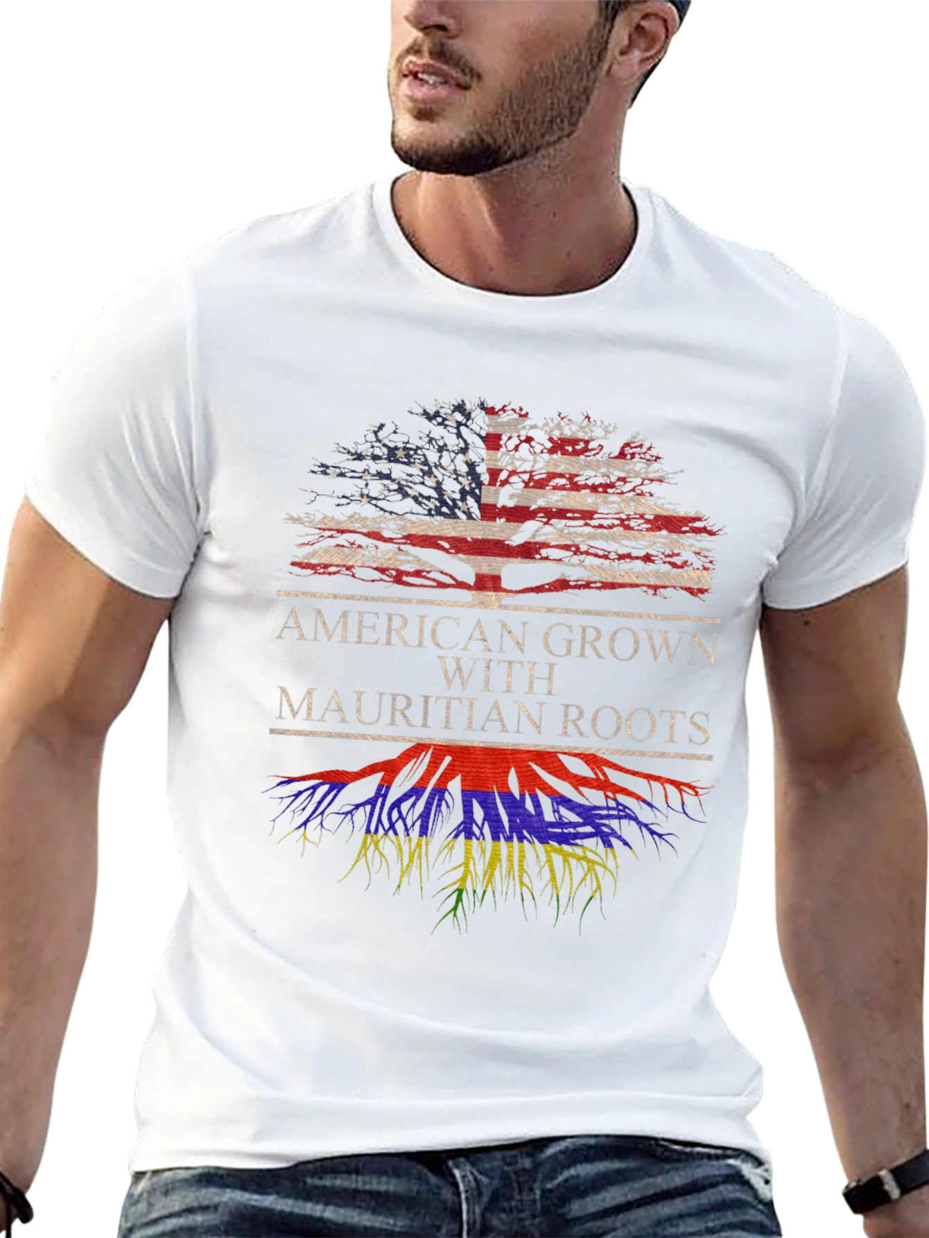 American Grown Mauritian Roots T-Shirt