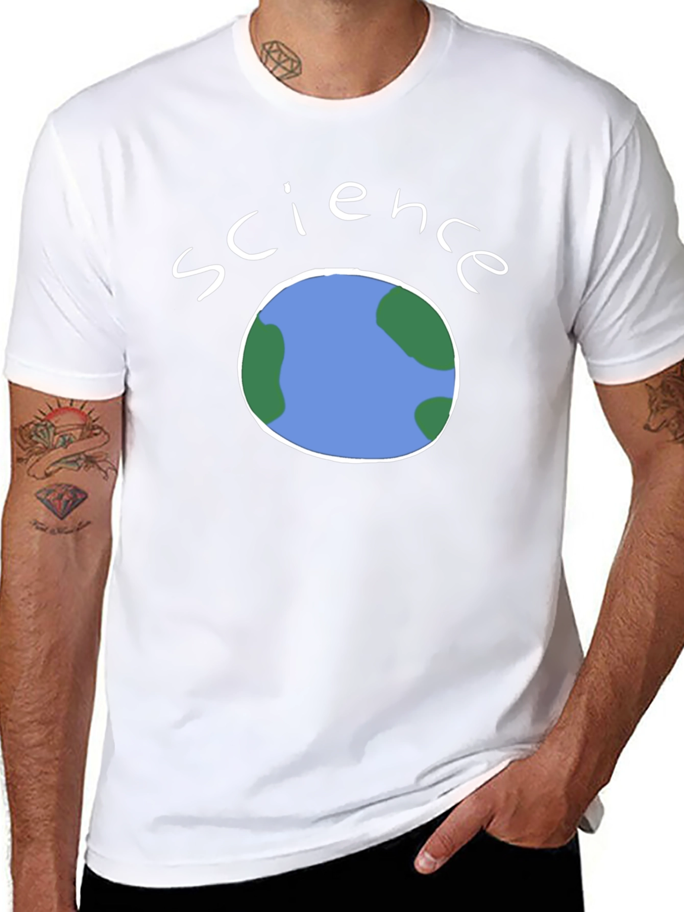 Science Earth Graphic Tee - Soft Cotton Blend