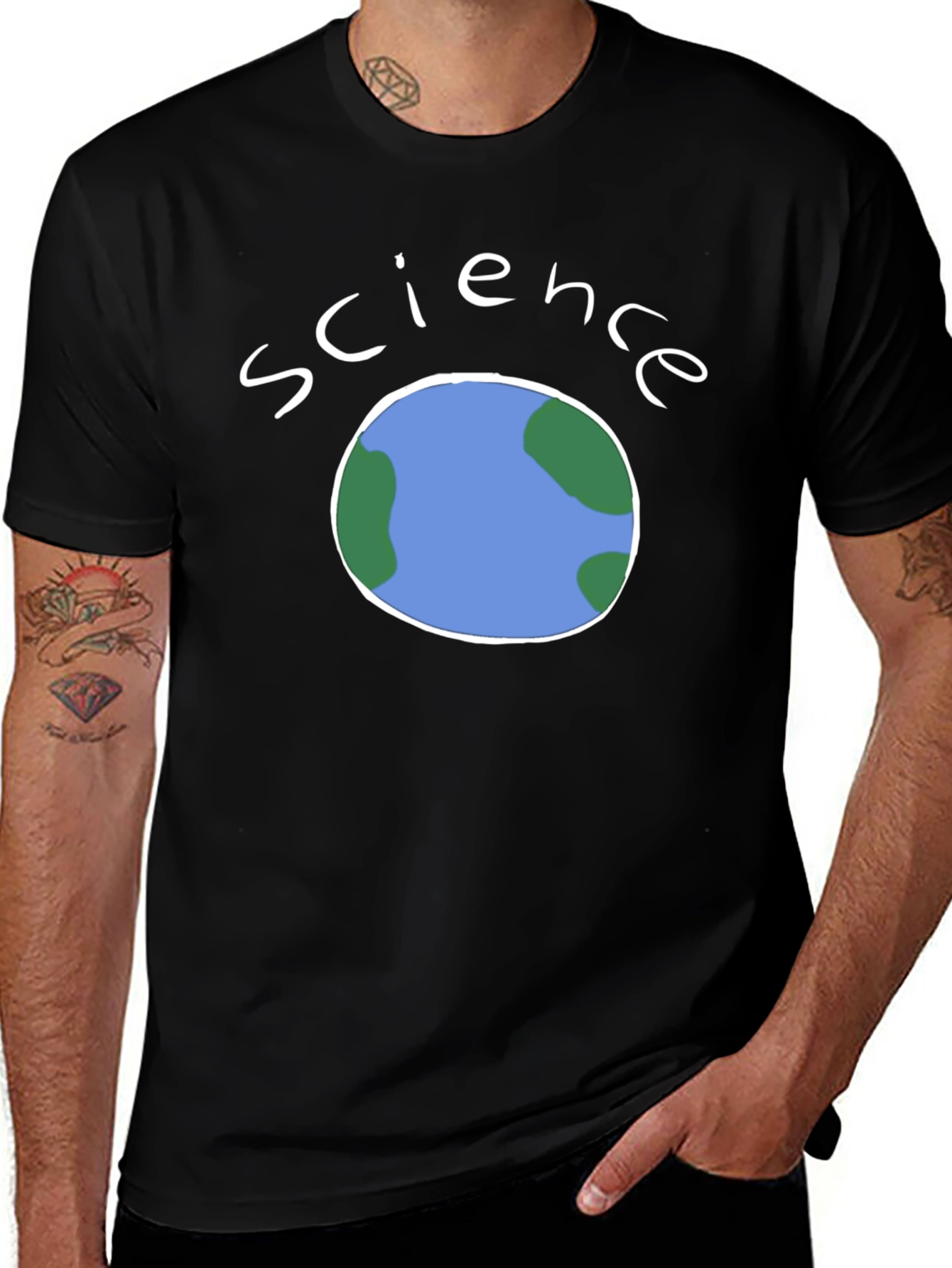 Science Earth Graphic Tee - Soft Cotton Blend