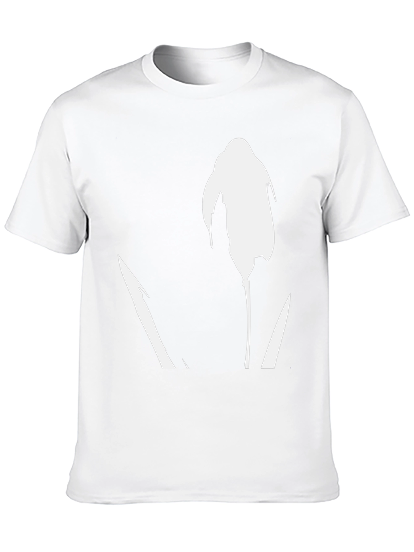 Abstract Flower Graphic T-Shirt - Black Casual Tee