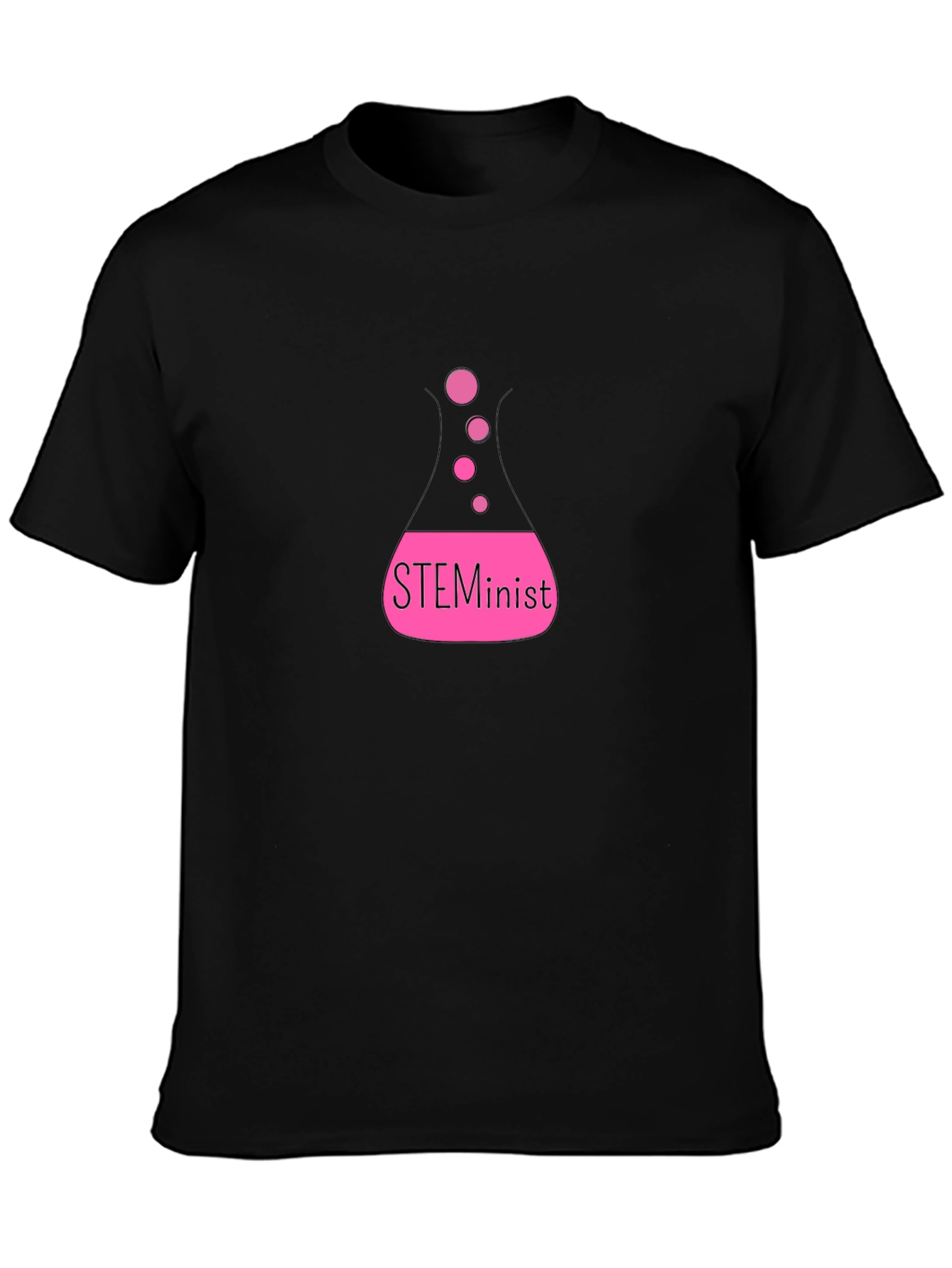 STEMinist Black T-Shirt - Science & Feminism