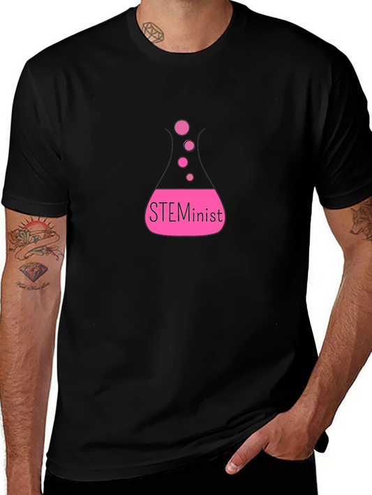 STEMinist Black T-Shirt - Science & Feminism