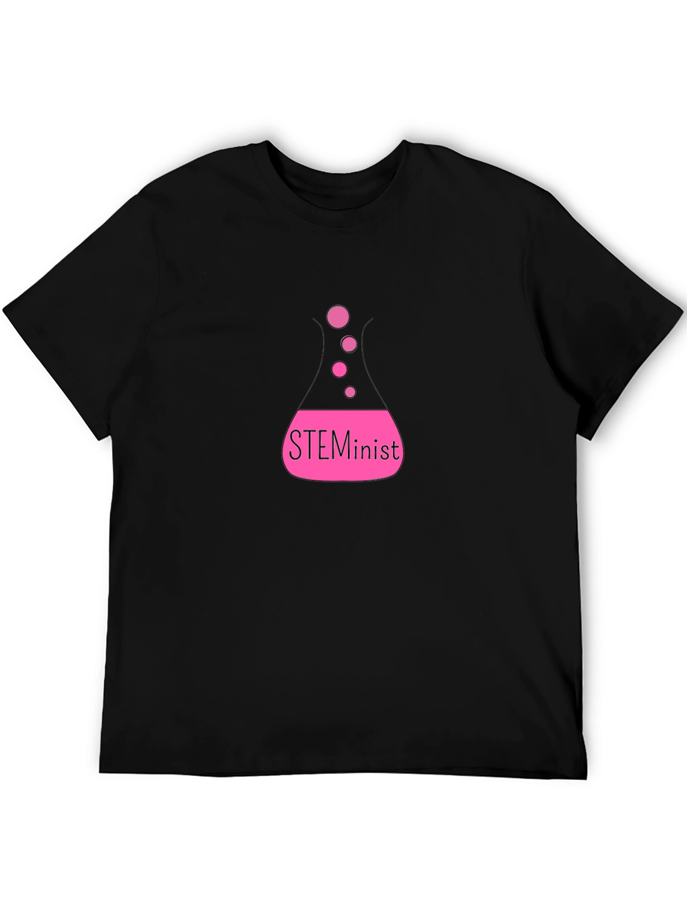 STEMinist Black T-Shirt - Science & Feminism