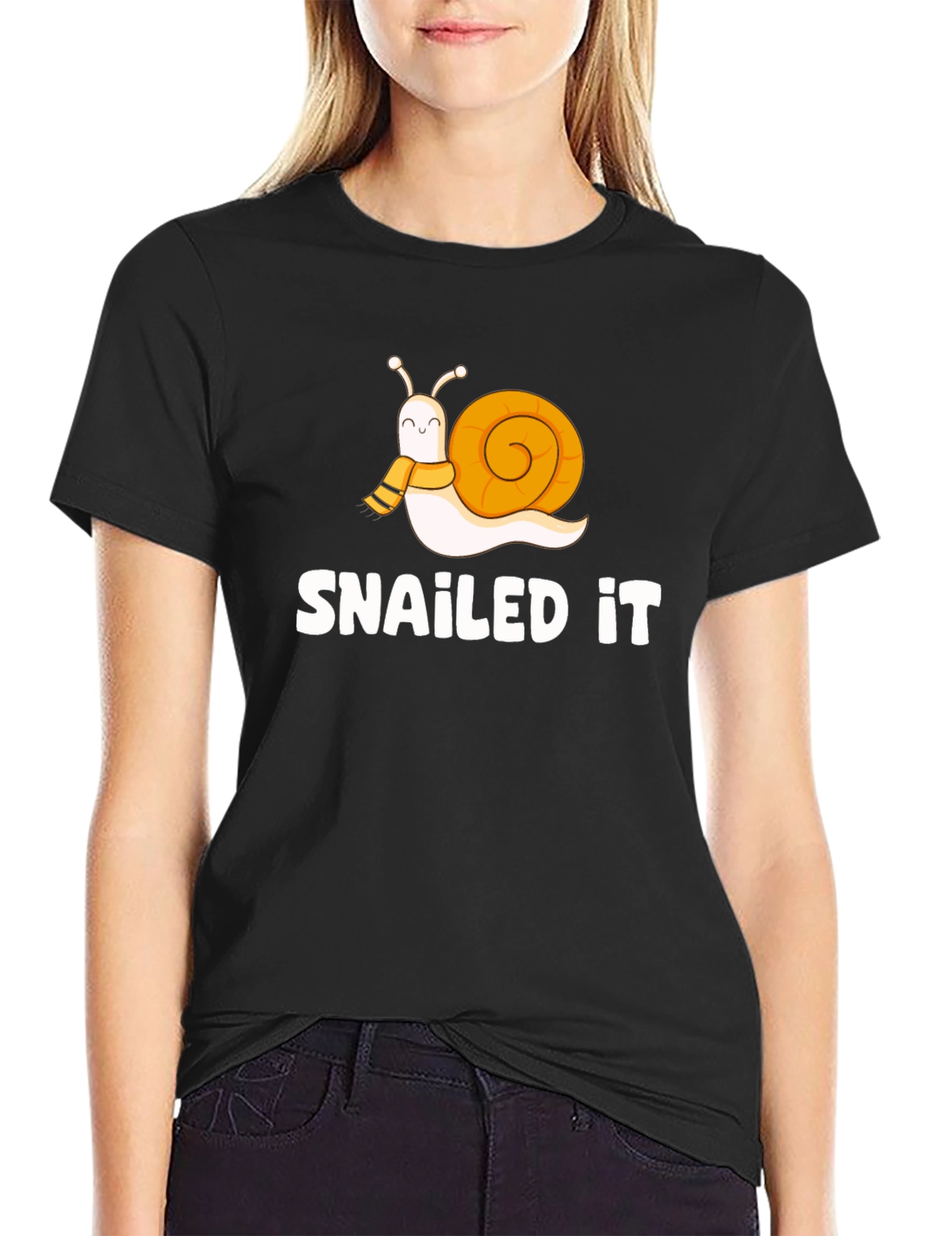 Snailed It T-Shirt Funny Snail Graphic Tee