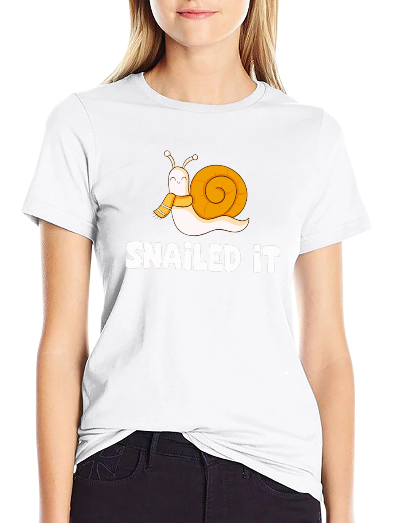 Snailed It T-Shirt Funny Snail Graphic Tee