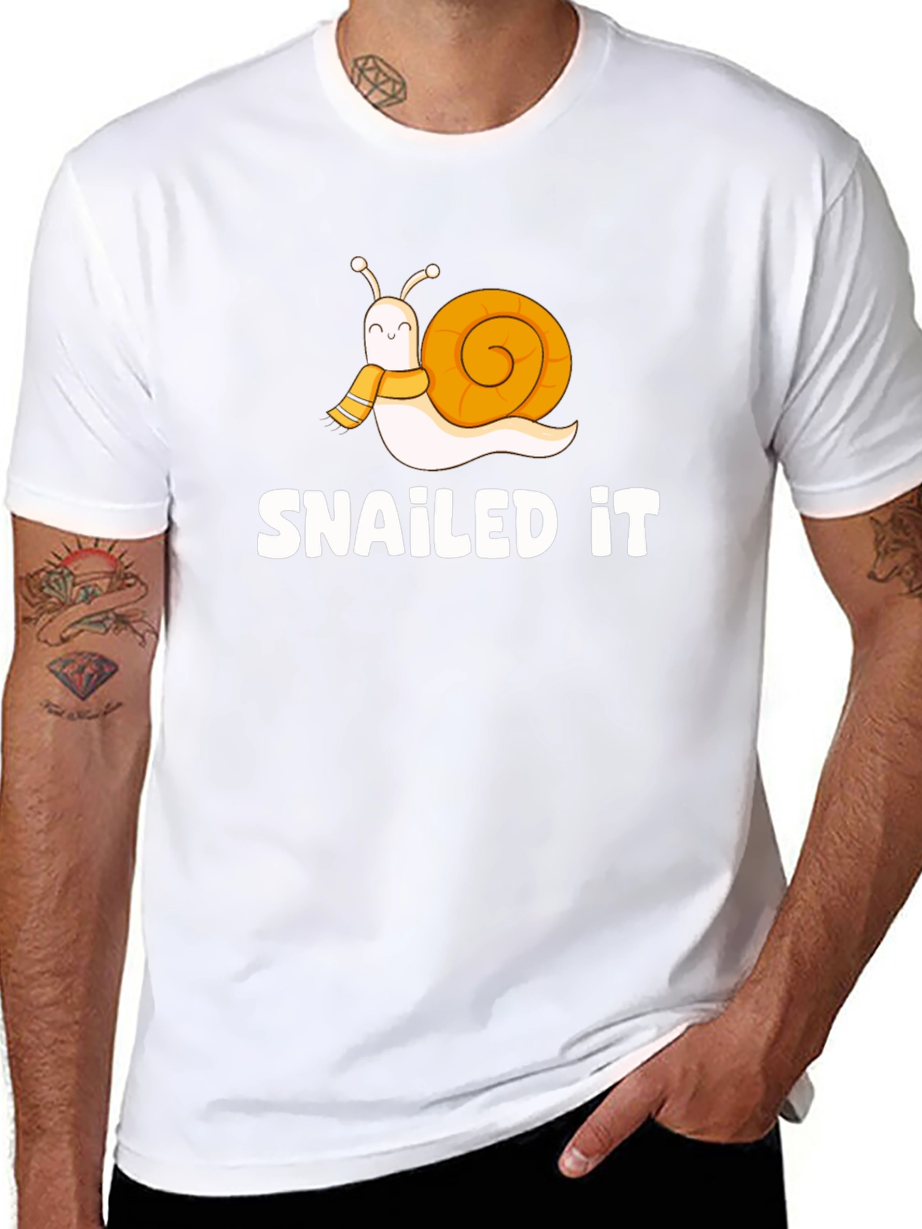 Snailed It T-Shirt Funny Snail Graphic Tee