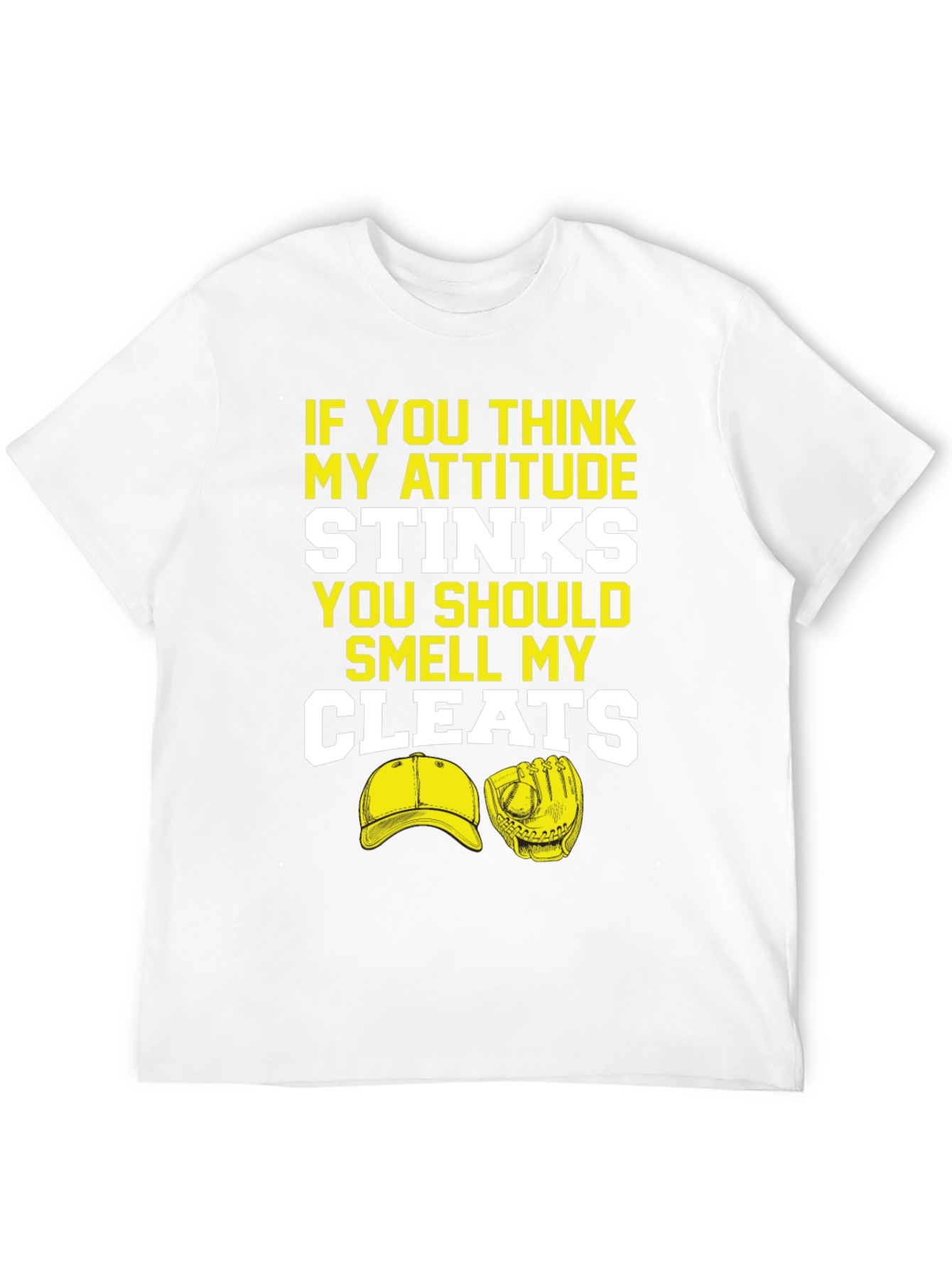 Attitude Stinks Smell Cleats Graphic T-Shirt