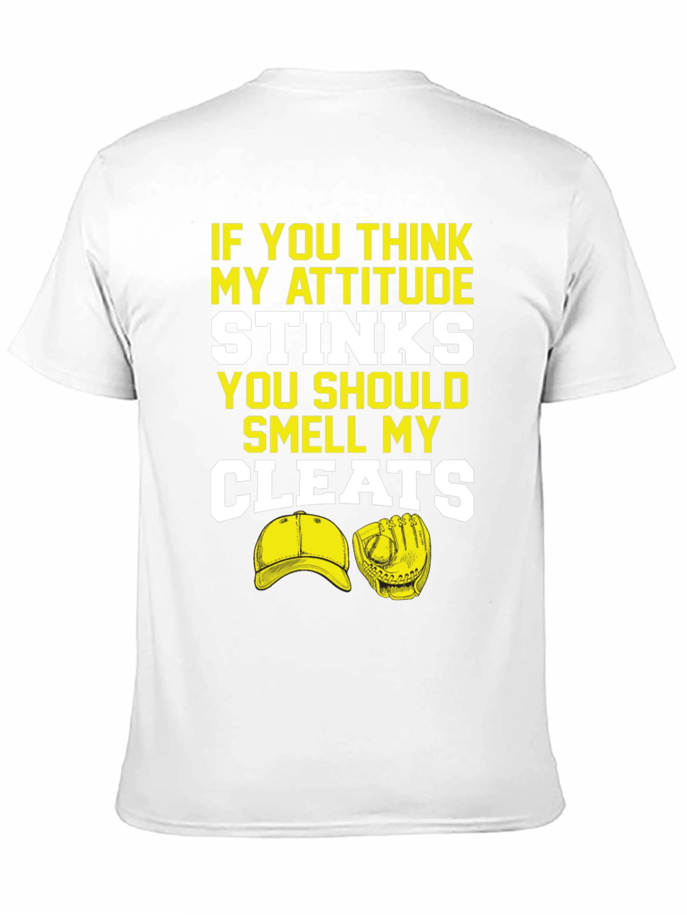 Attitude Stinks Smell Cleats Graphic T-Shirt