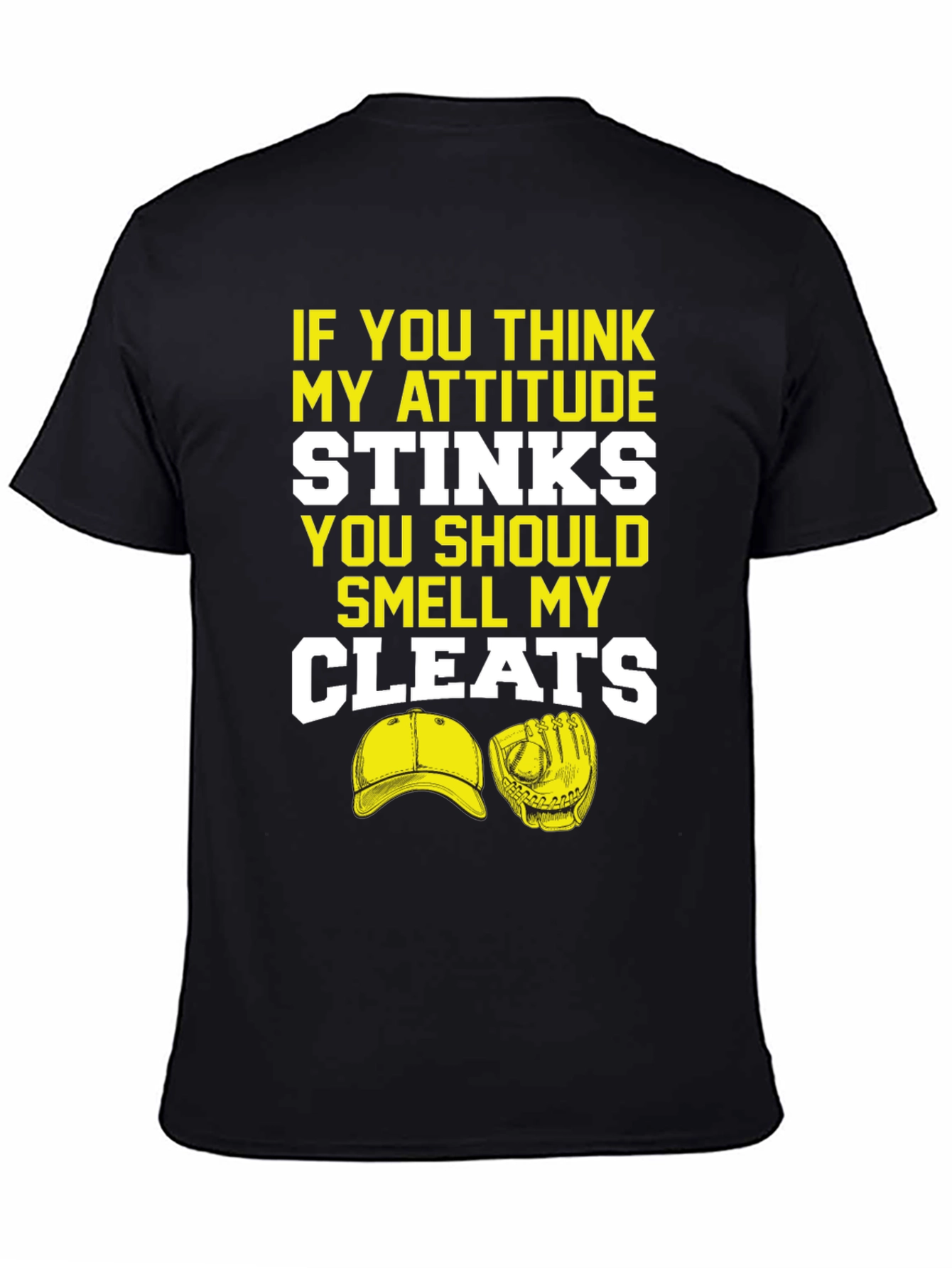 Attitude Stinks Smell Cleats Graphic T-Shirt