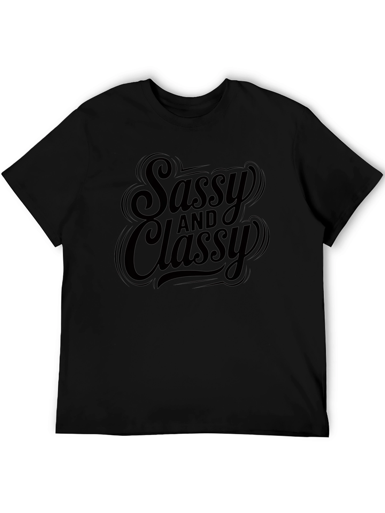 Sassy and Classy Black Graphic T-Shirt
