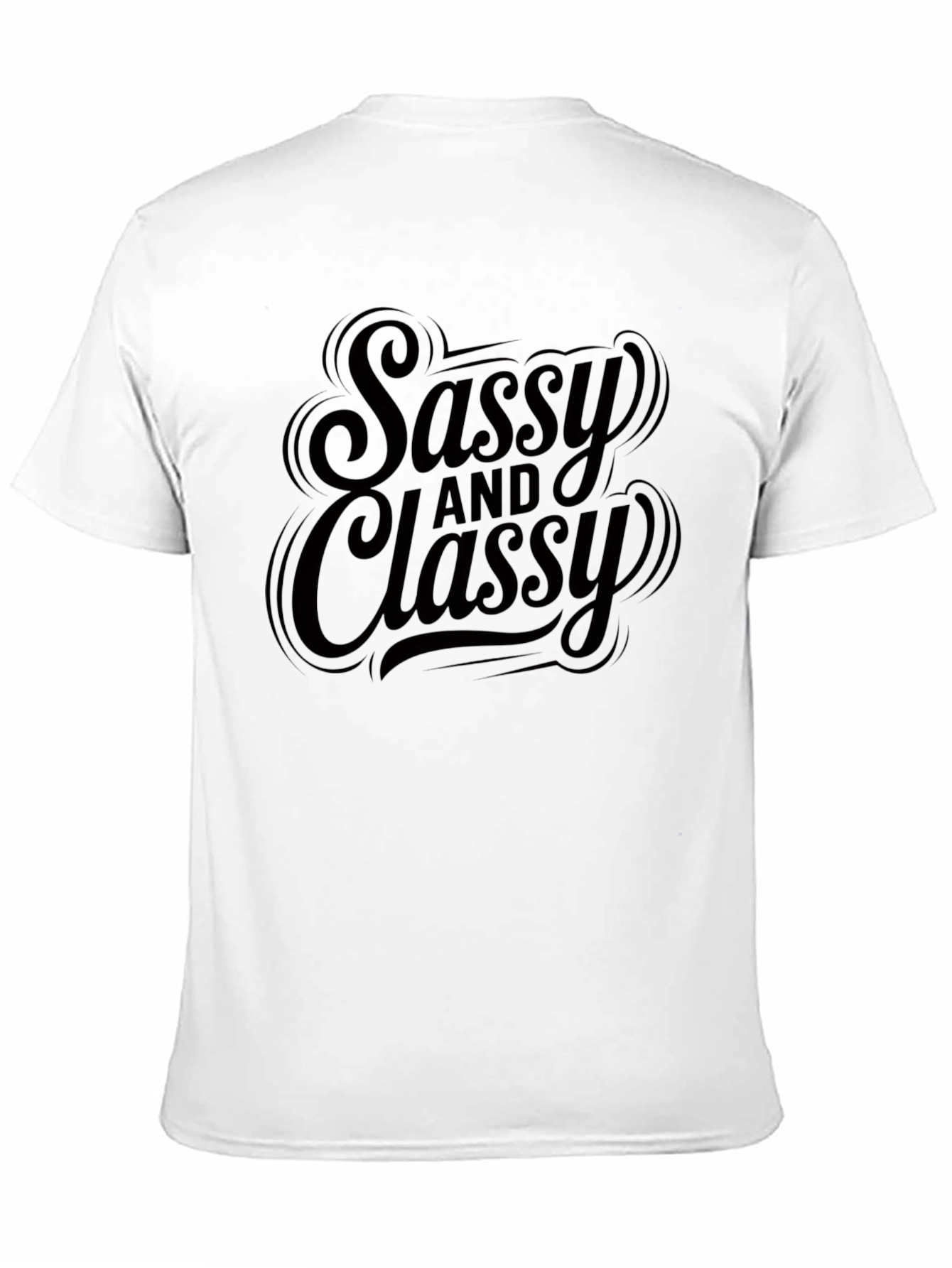 Sassy and Classy Black Graphic T-Shirt