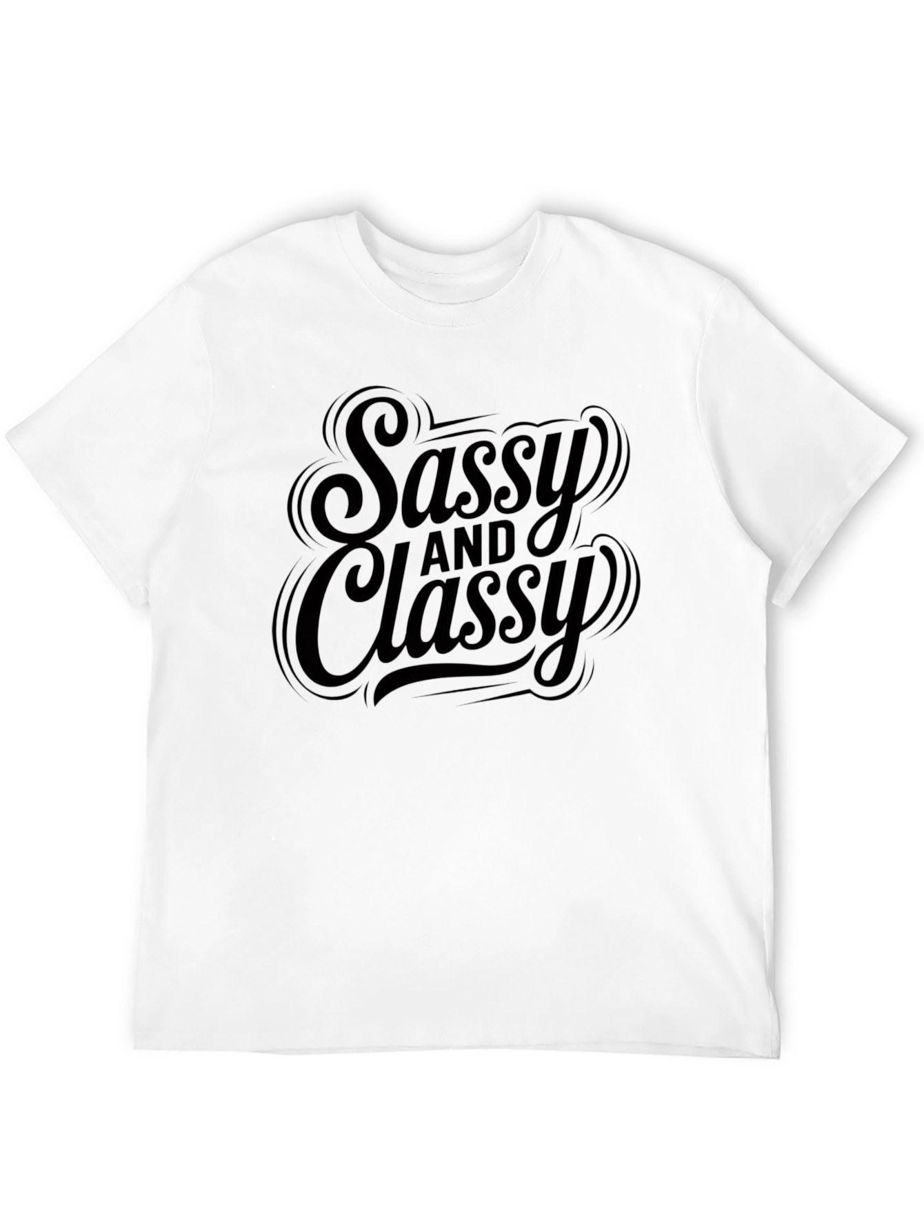 Sassy and Classy Black Graphic T-Shirt