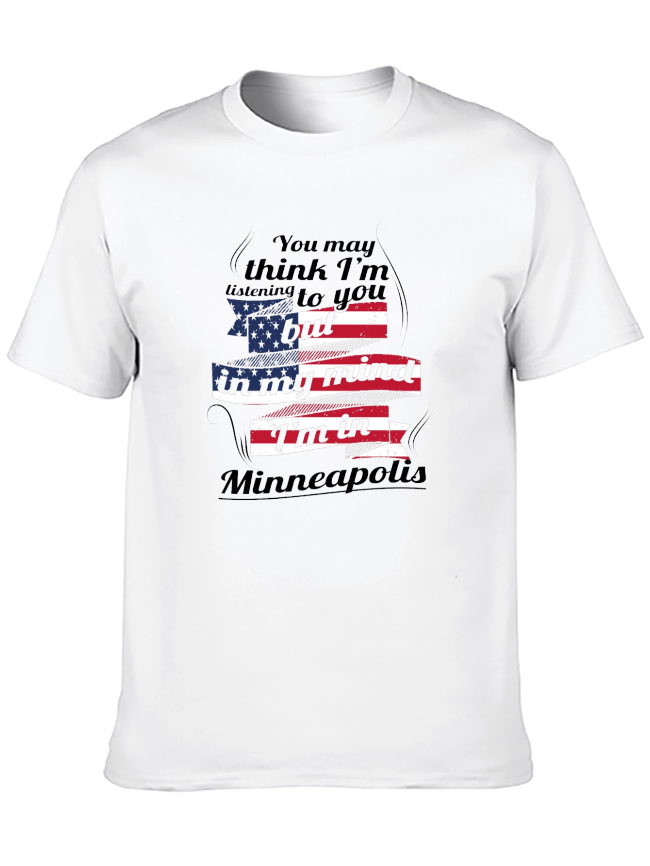 Minneapolis Mind T-Shirt - Patriotic USA Flag Design