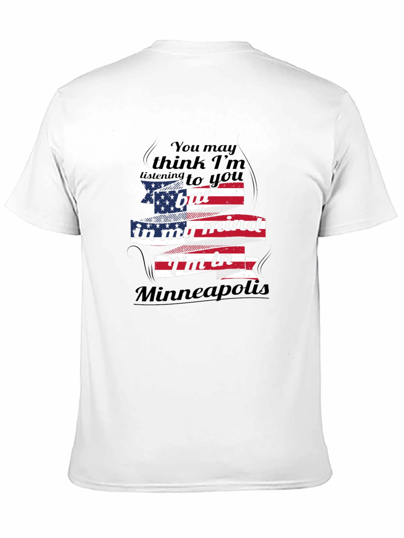 Minneapolis Mind T-Shirt - Patriotic USA Flag Design