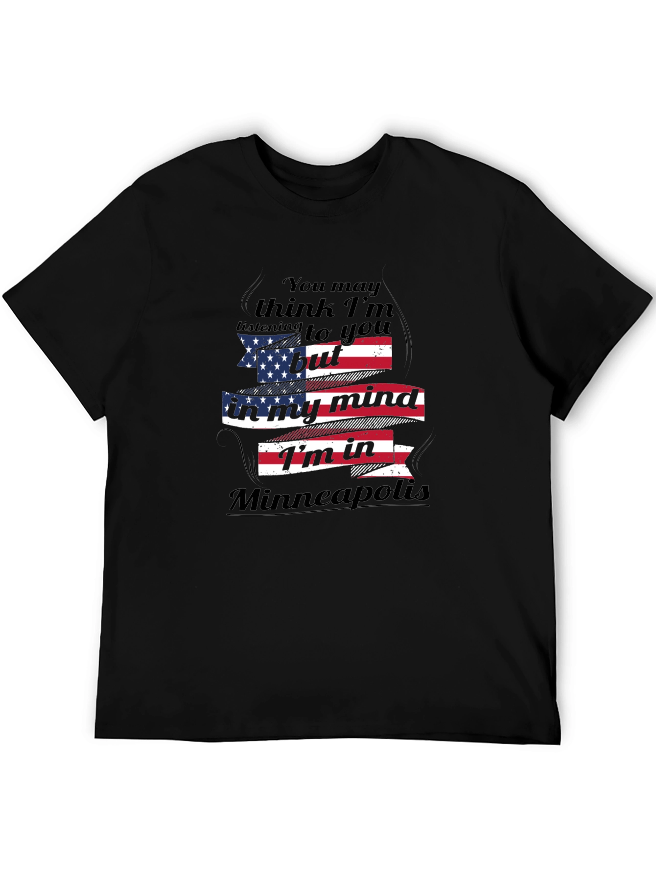 Minneapolis Mind T-Shirt - Patriotic USA Flag Design
