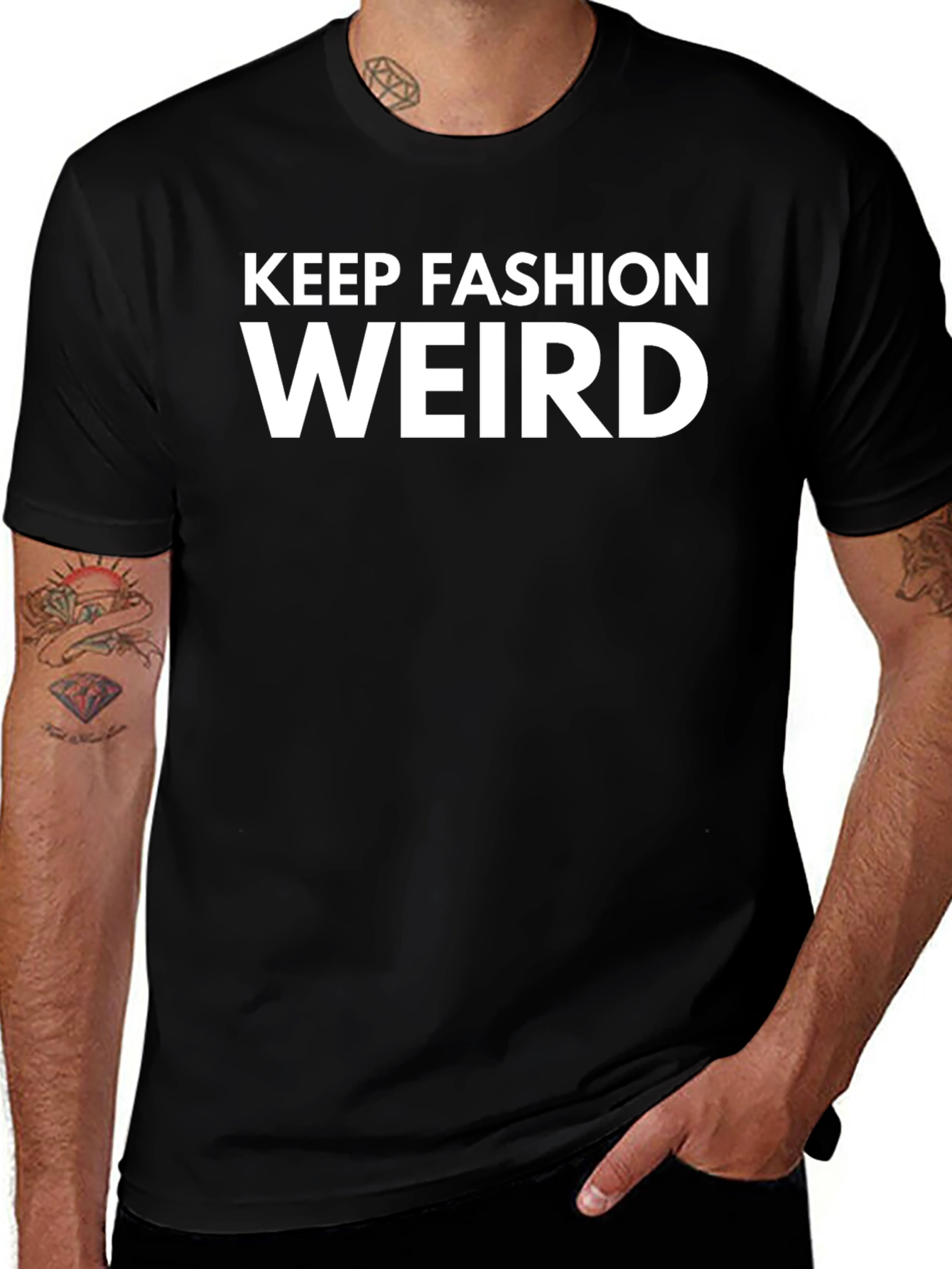 Keep Fashion Weird Black T-Shirt