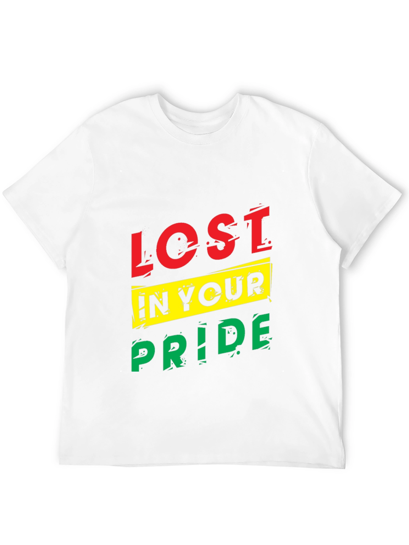 Lost In Your Pride Graphic T-Shirt - Black