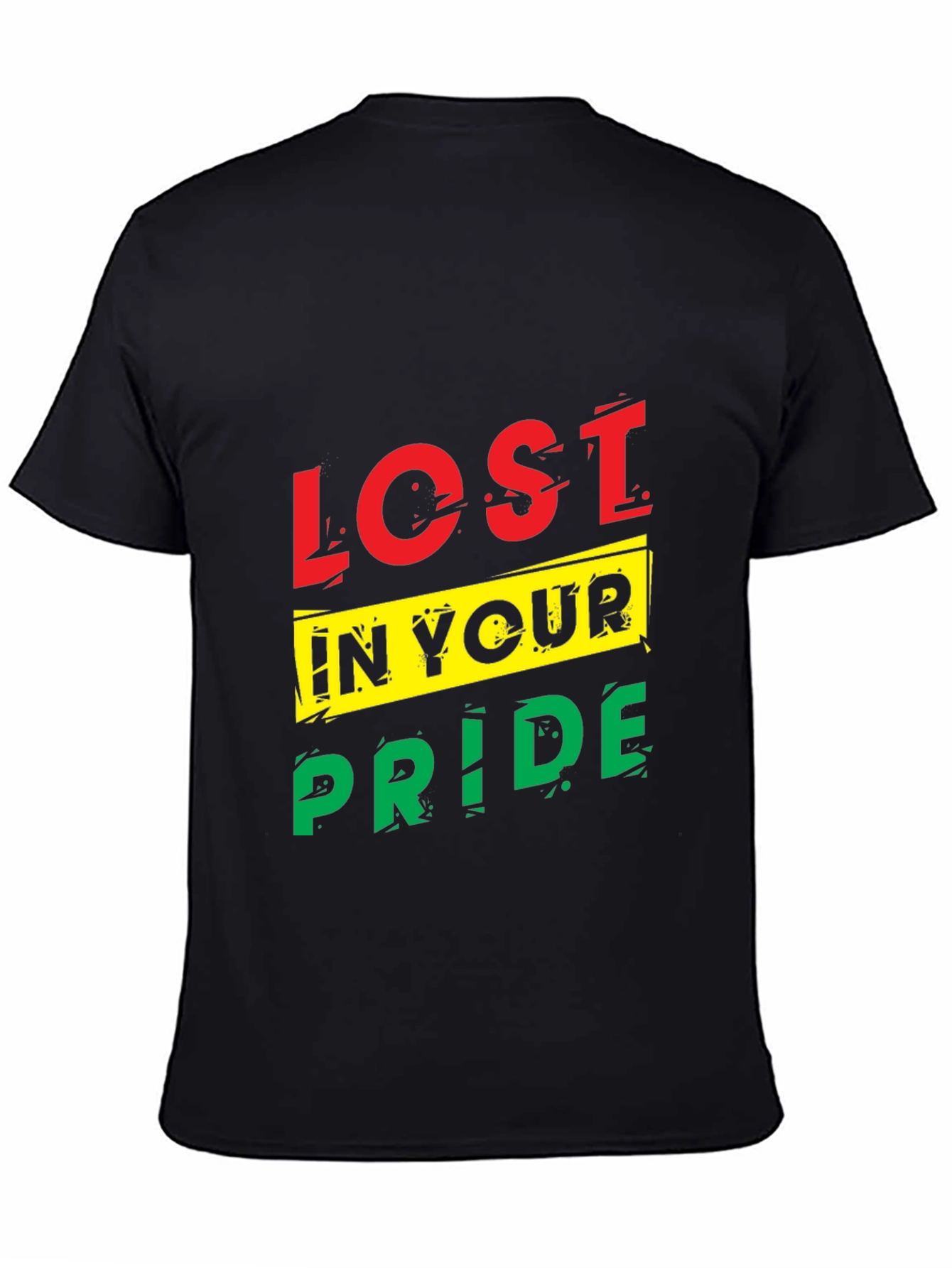 Lost In Your Pride Graphic T-Shirt - Black