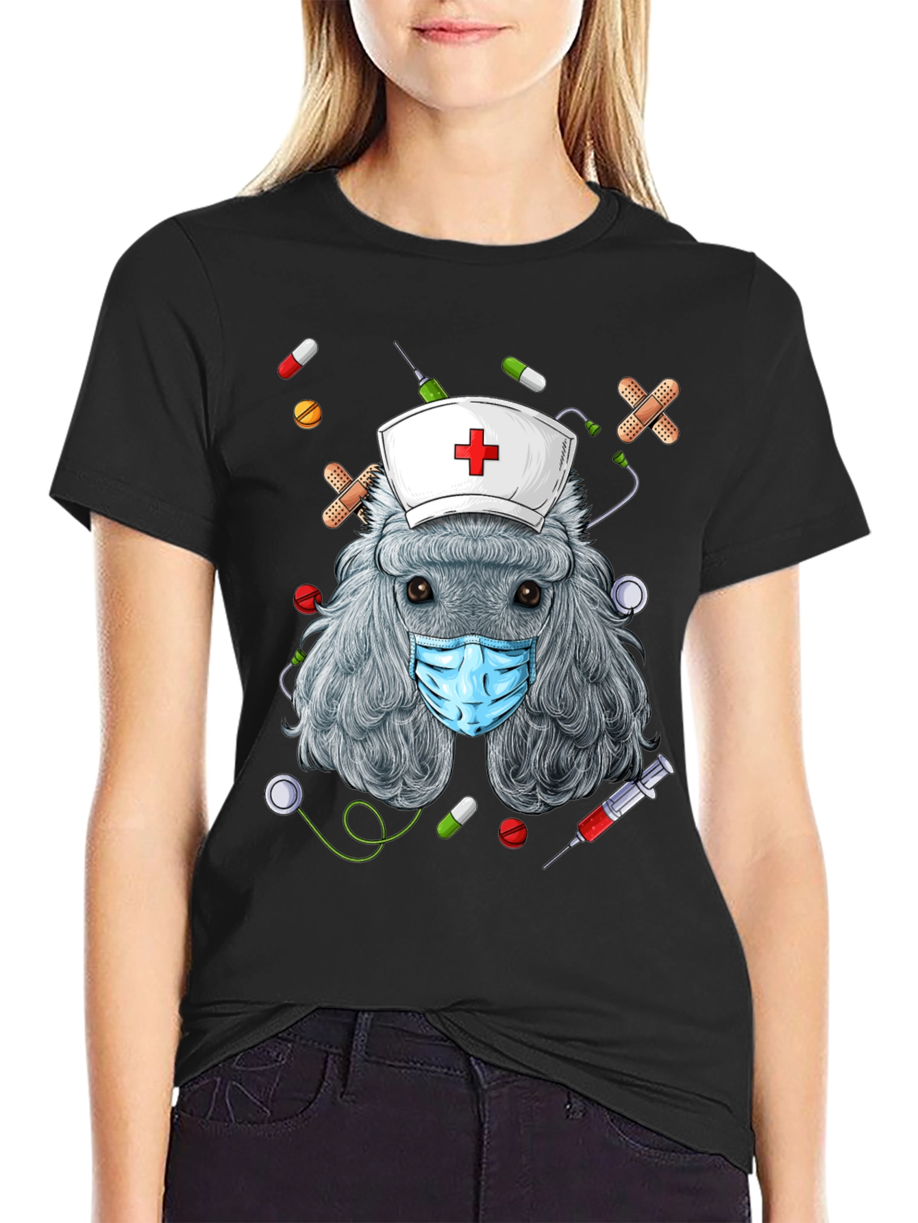 Nurse Poodle T-Shirt