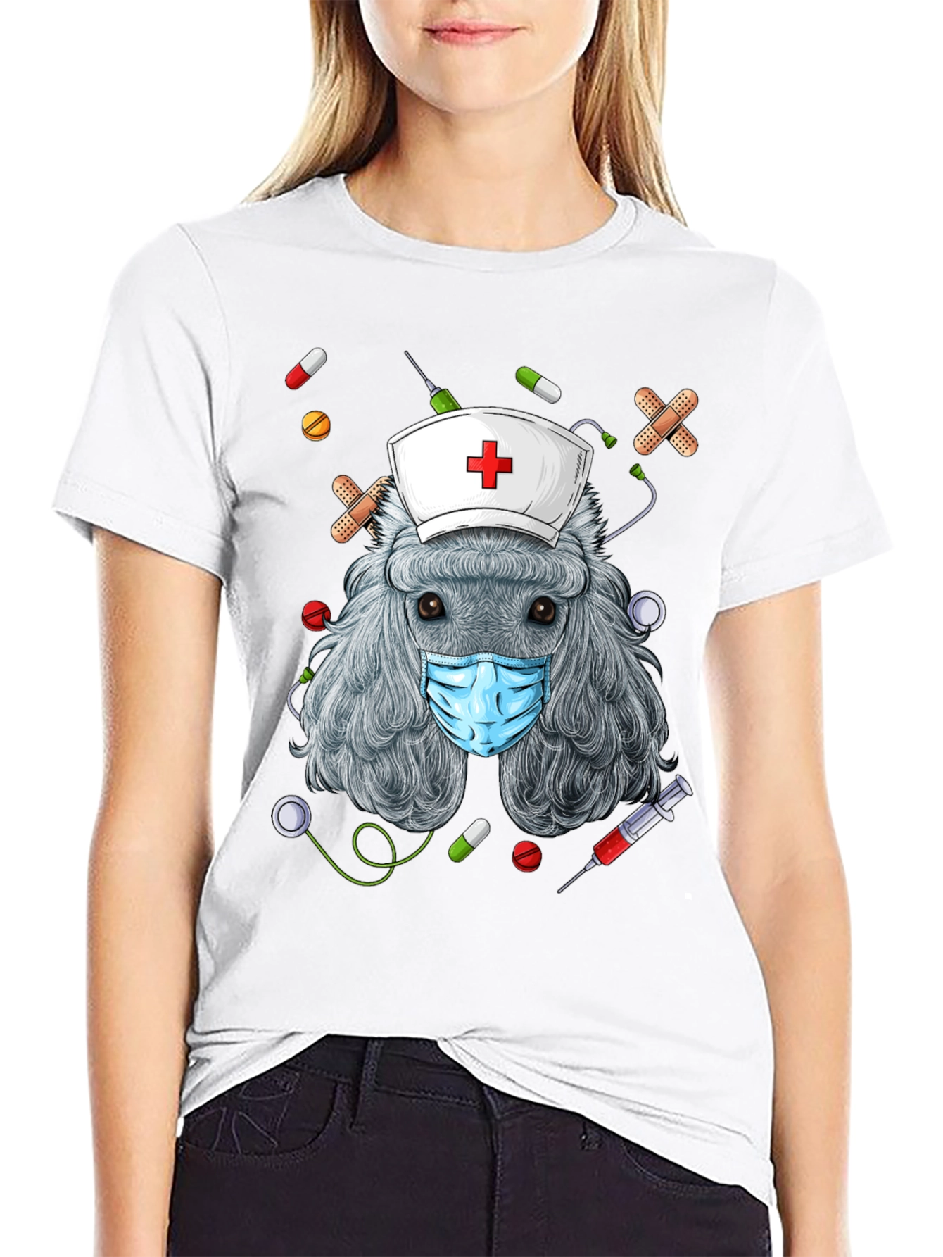 Nurse Poodle T-Shirt