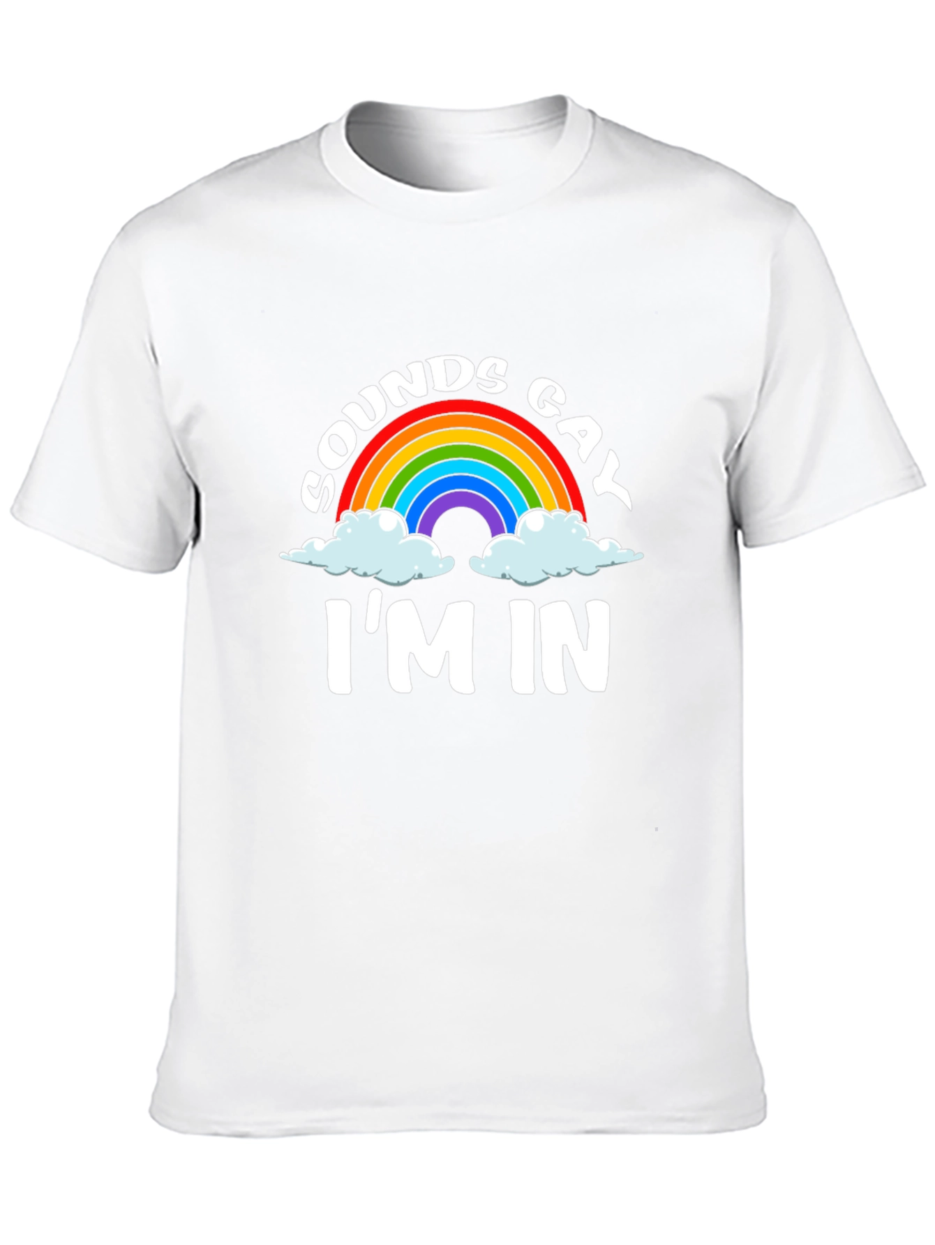 Sounds Gay Im In Rainbow Graphic Tee