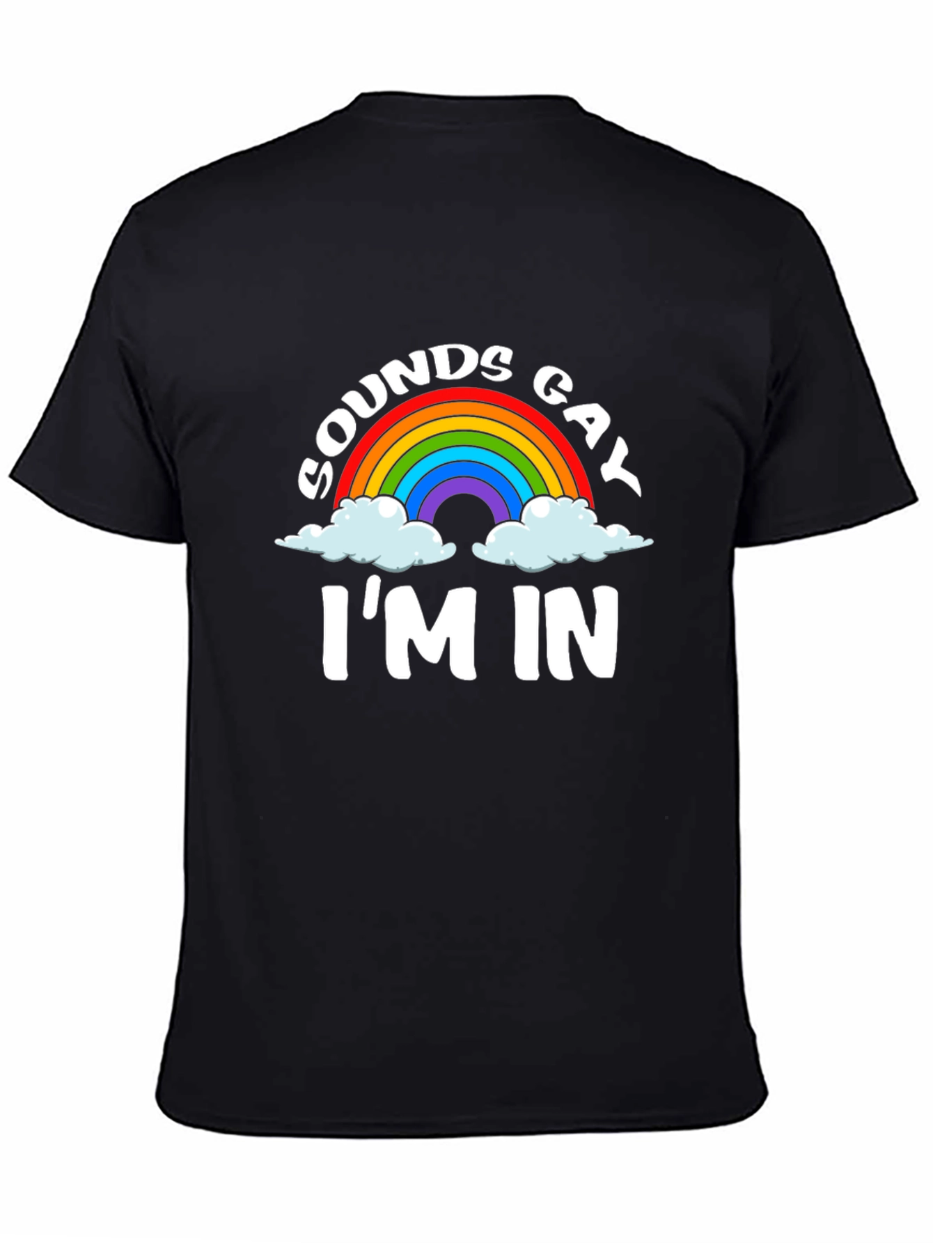 Sounds Gay Im In Rainbow Graphic Tee