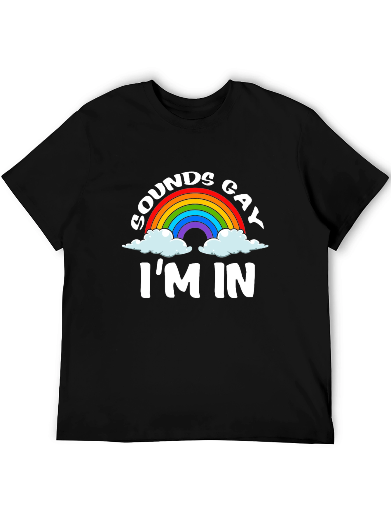 Sounds Gay Im In Rainbow Graphic Tee
