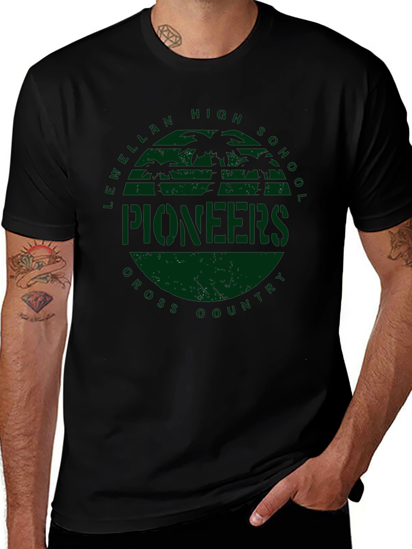 Lewellan High School Pioneers T-Shirt - Cross Country