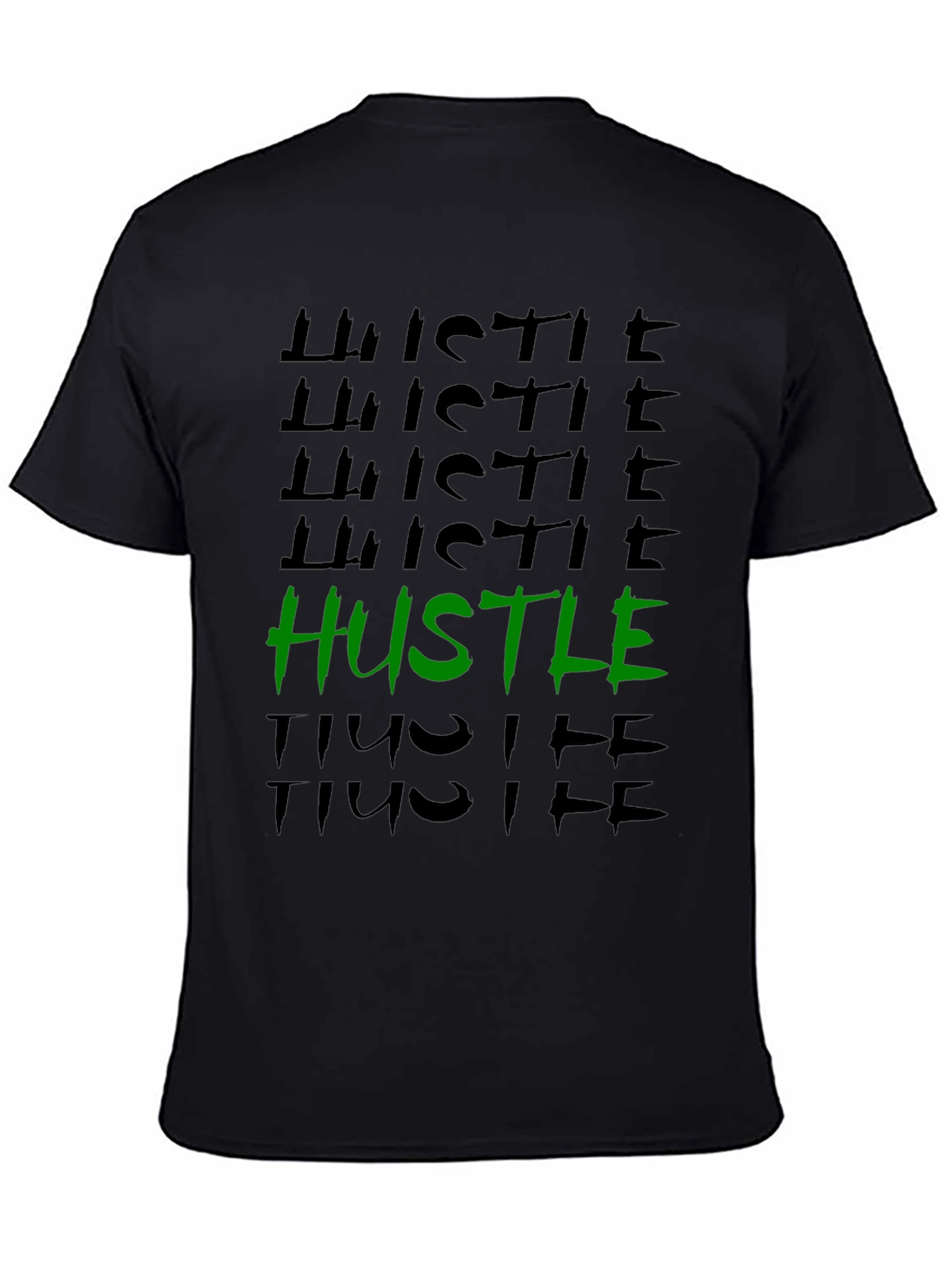 Hustle Graphic Tee - Trendy Black T-Shirt