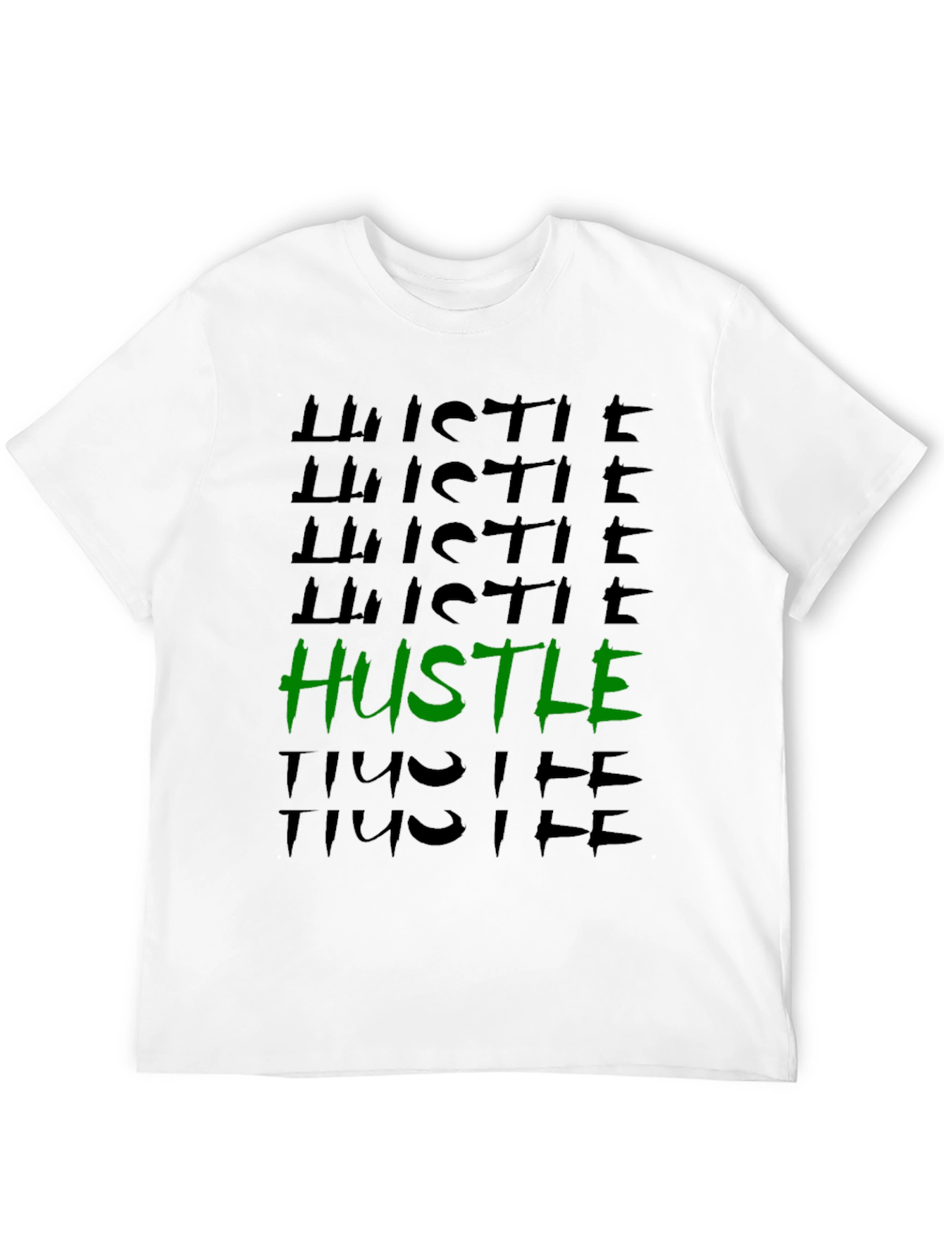 Hustle Graphic Tee - Trendy Black T-Shirt