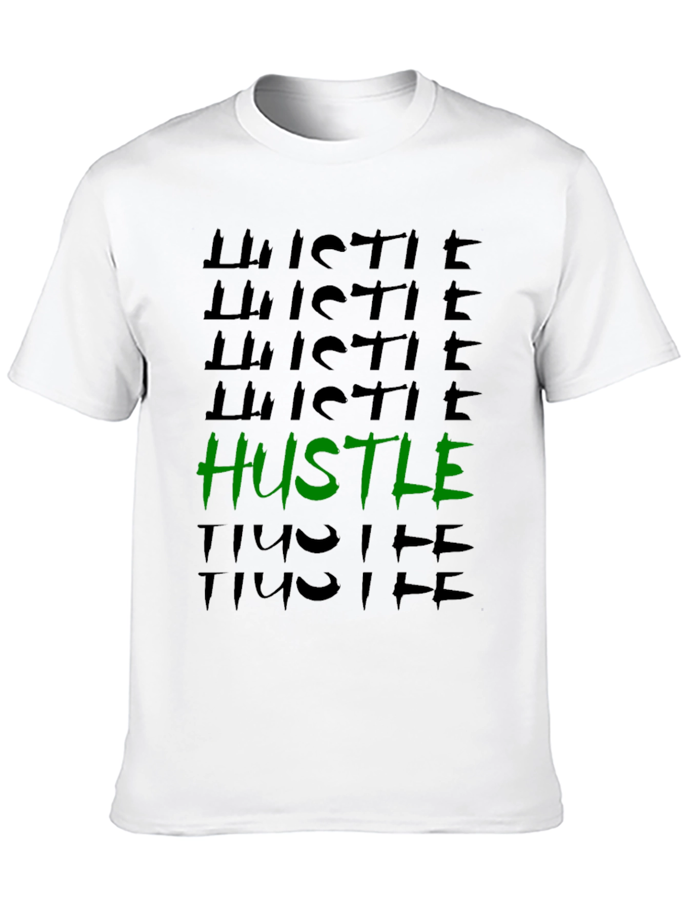 Hustle Graphic Tee - Trendy Black T-Shirt