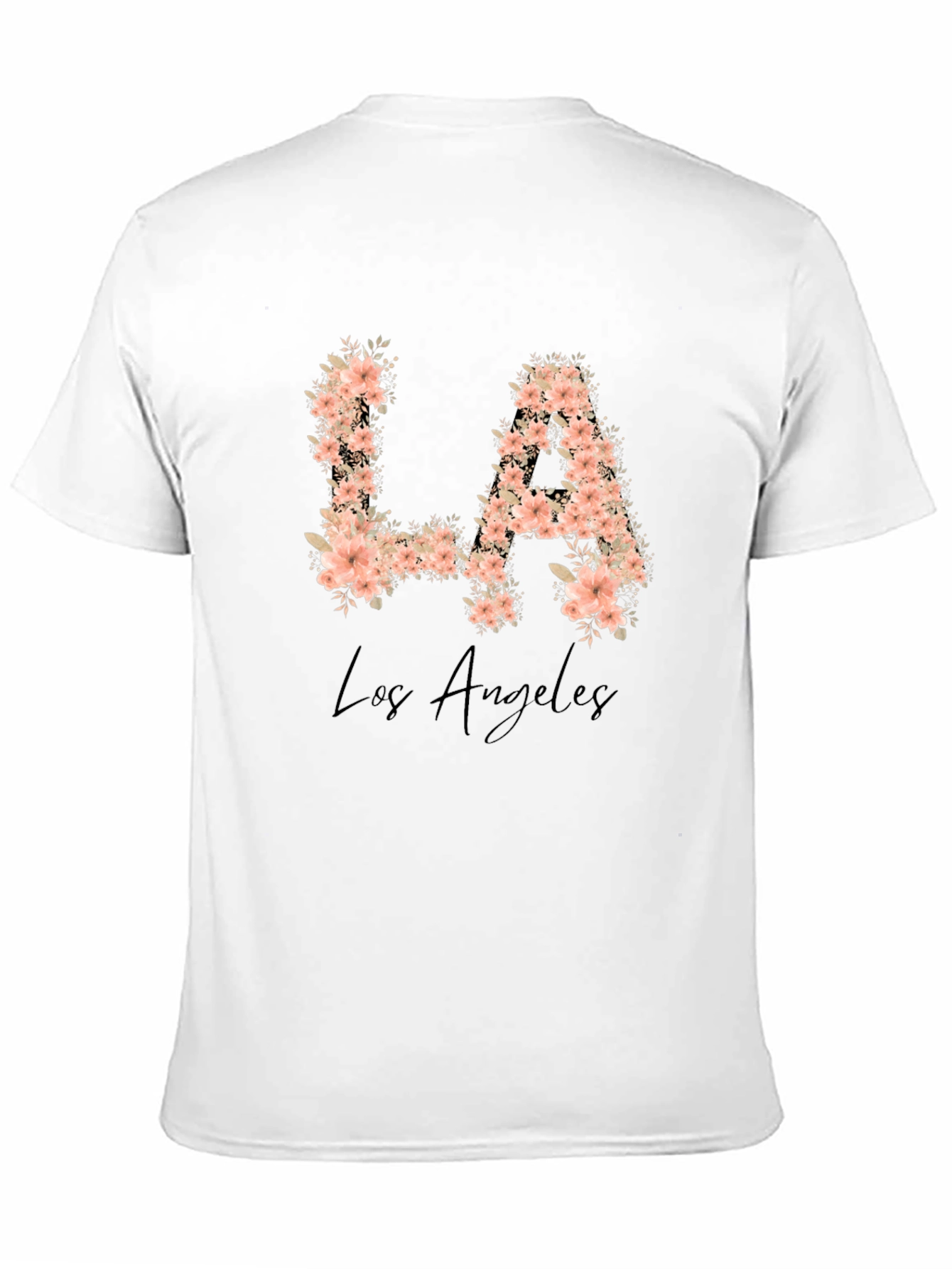 Floral LA Los Angeles Graphic T-Shirt