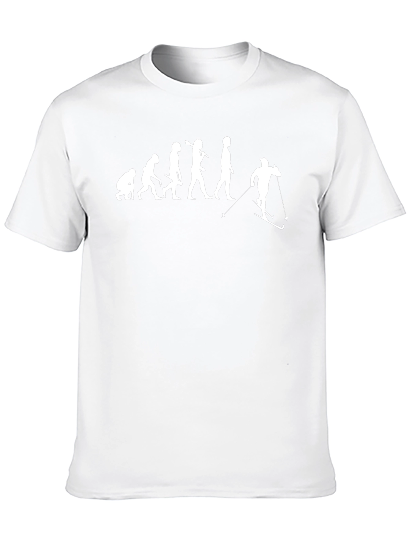 Evolution of Skiing T-Shirt - Funny Ski Lover Tee