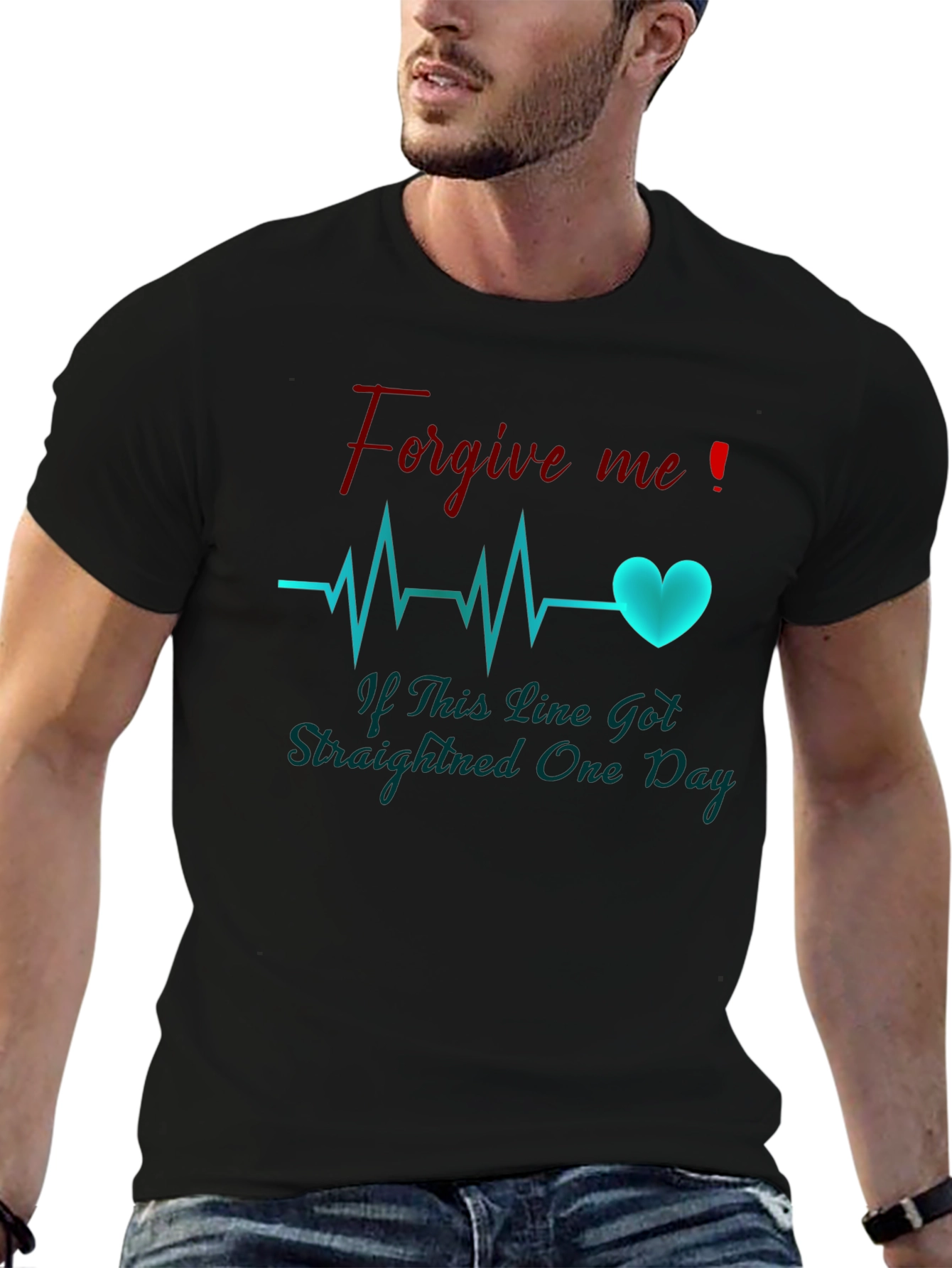 Forgive Me Heartbeat Graphic Tee