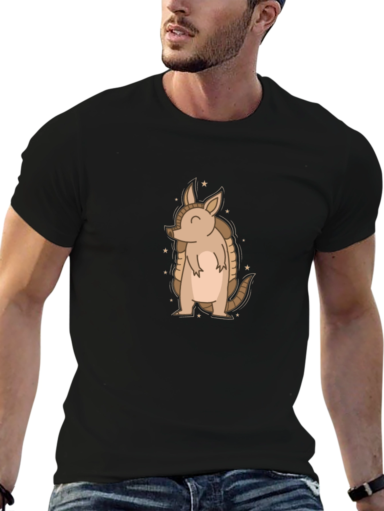 Cute Armadillo Graphic Tee - Soft Cotton Comfort