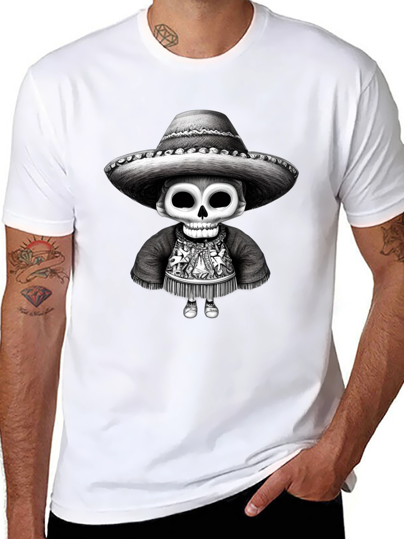 Day of the Dead Skeleton Mariachi T-Shirt