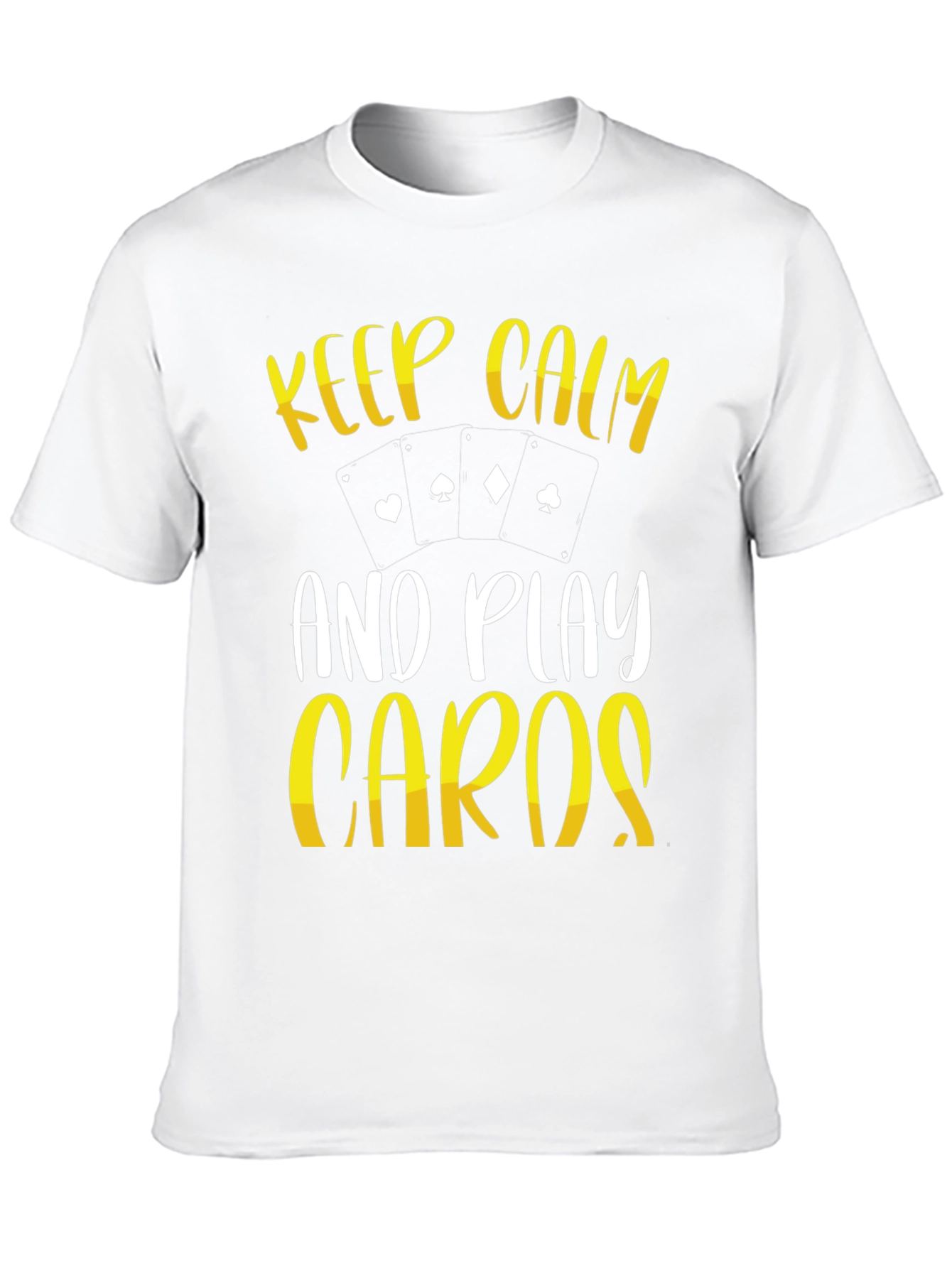 Keep Calm Play Cards Graphic T-Shirt