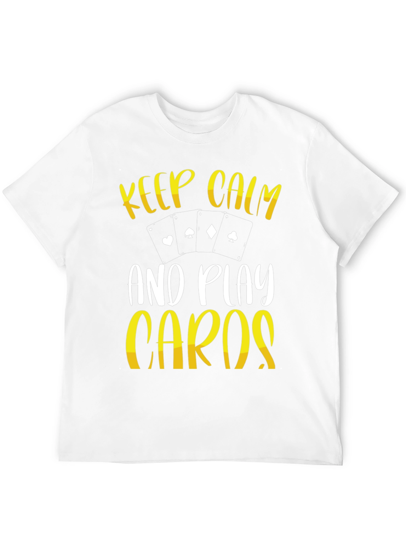 Keep Calm Play Cards Graphic T-Shirt